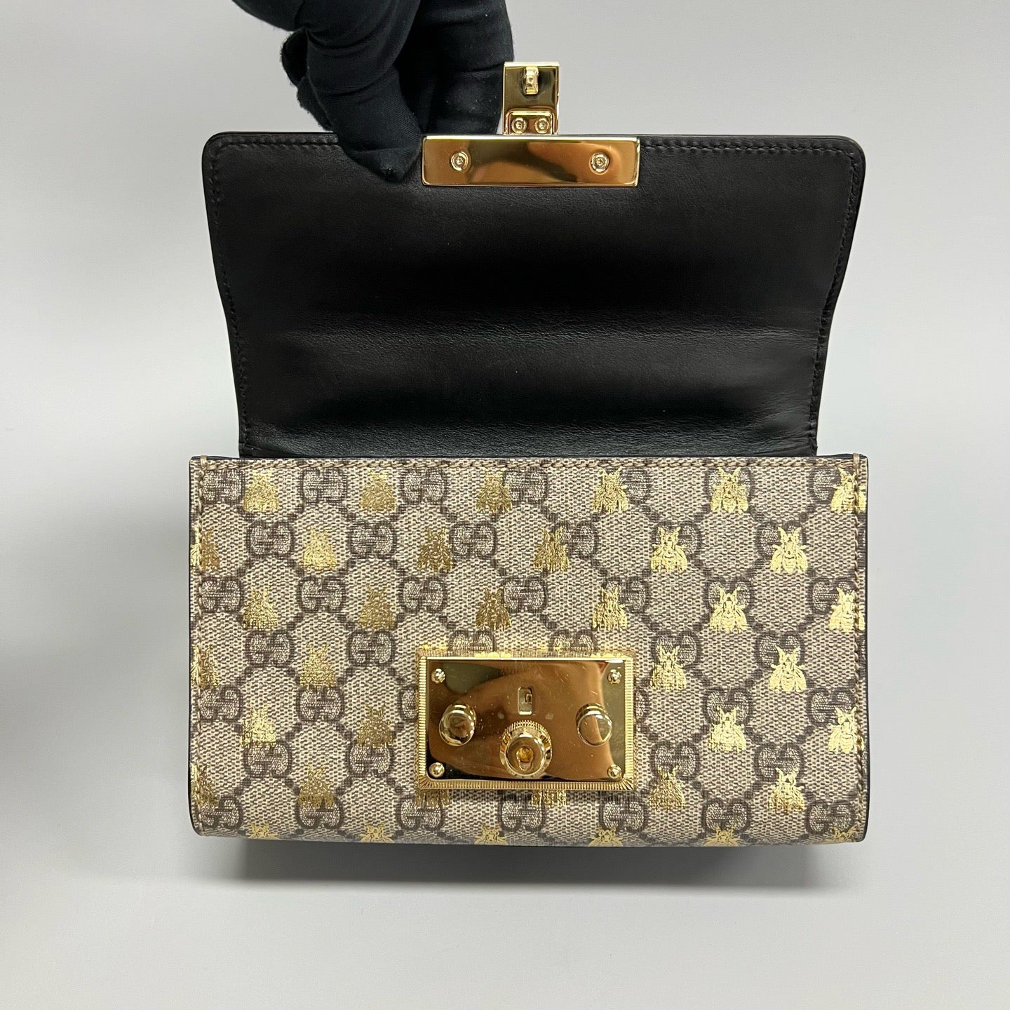 Gucci - Padlock - Leather - Beige - (small)