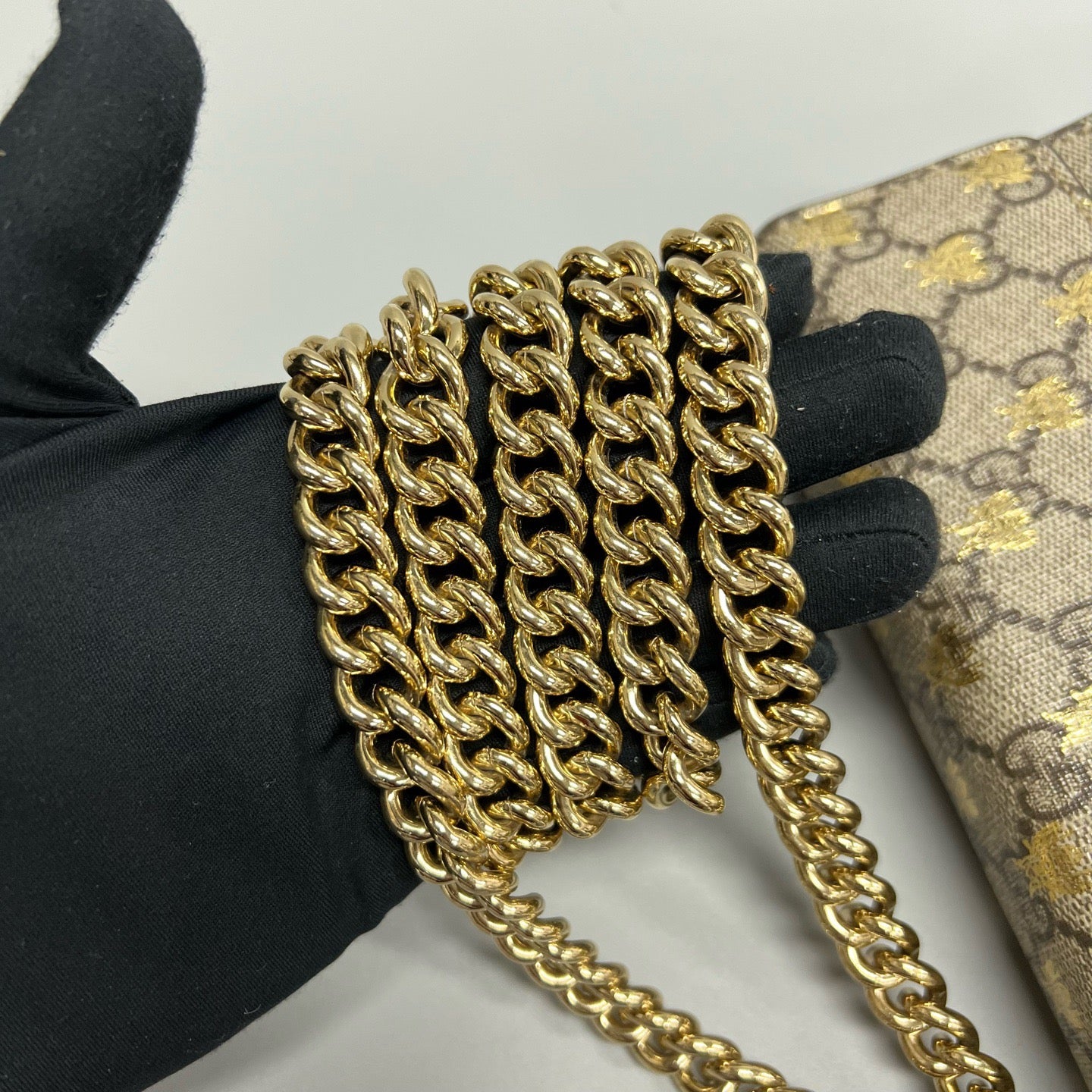 Gucci - Padlock - Leather - Beige - (small)