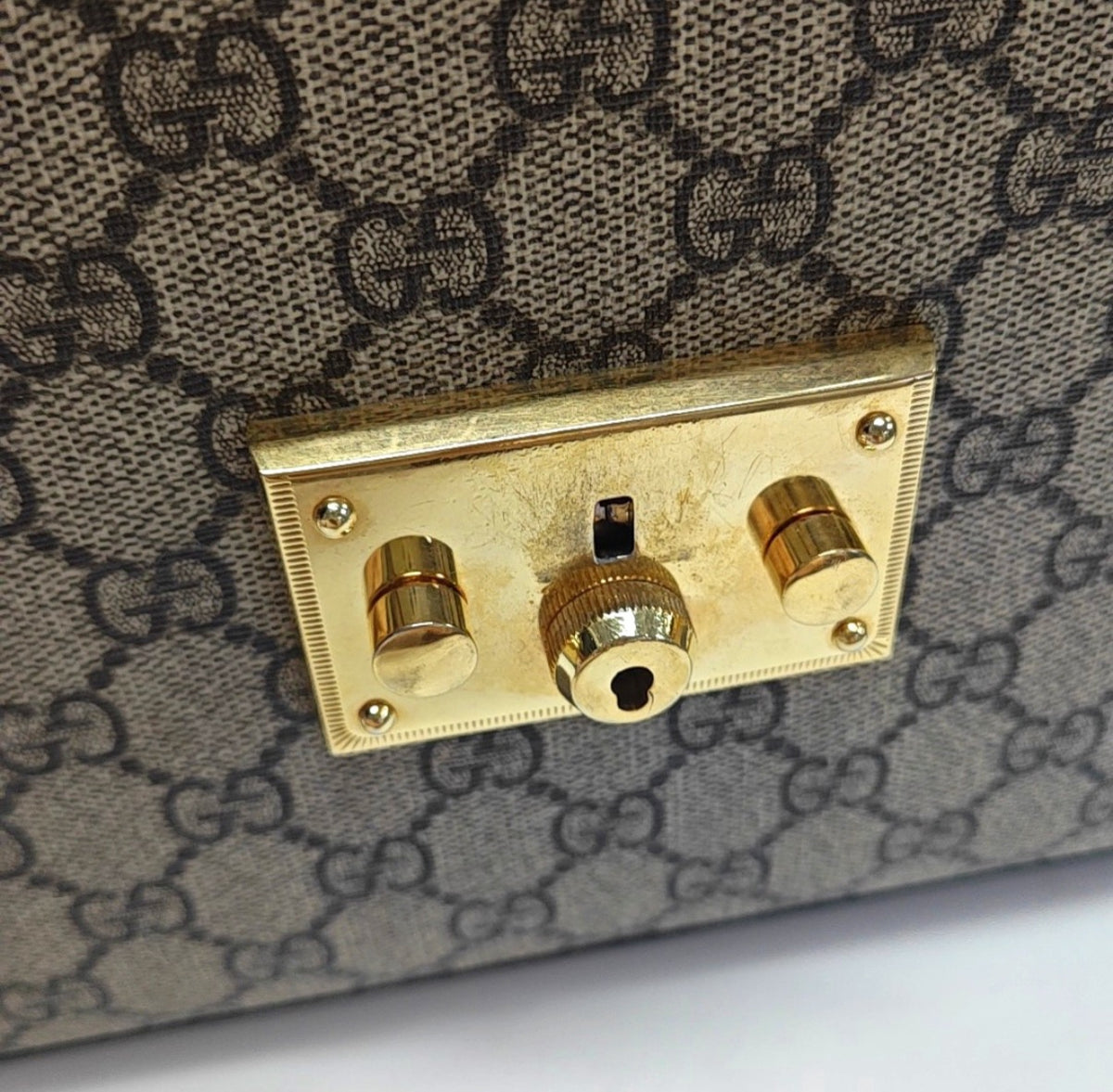 Gucci - Padlock - Leather - Beige - (small)