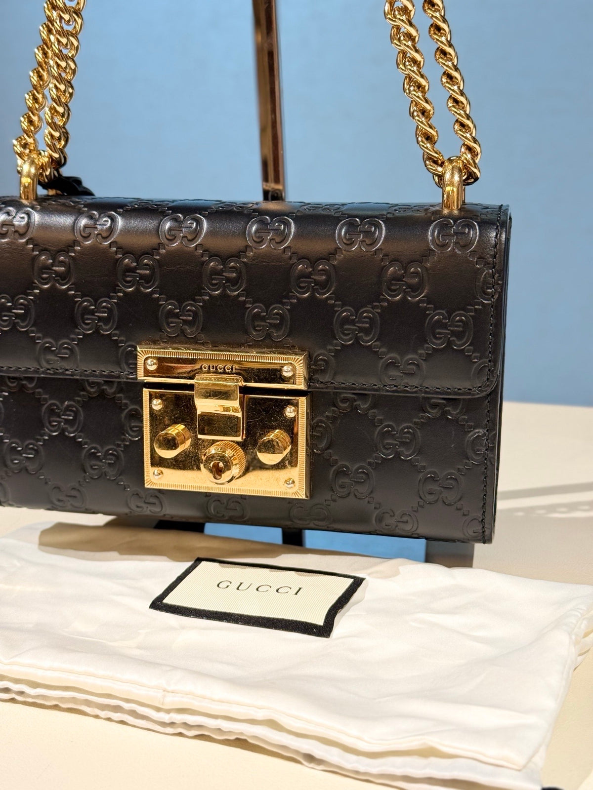 Gucci - Padlock - Leather - Black