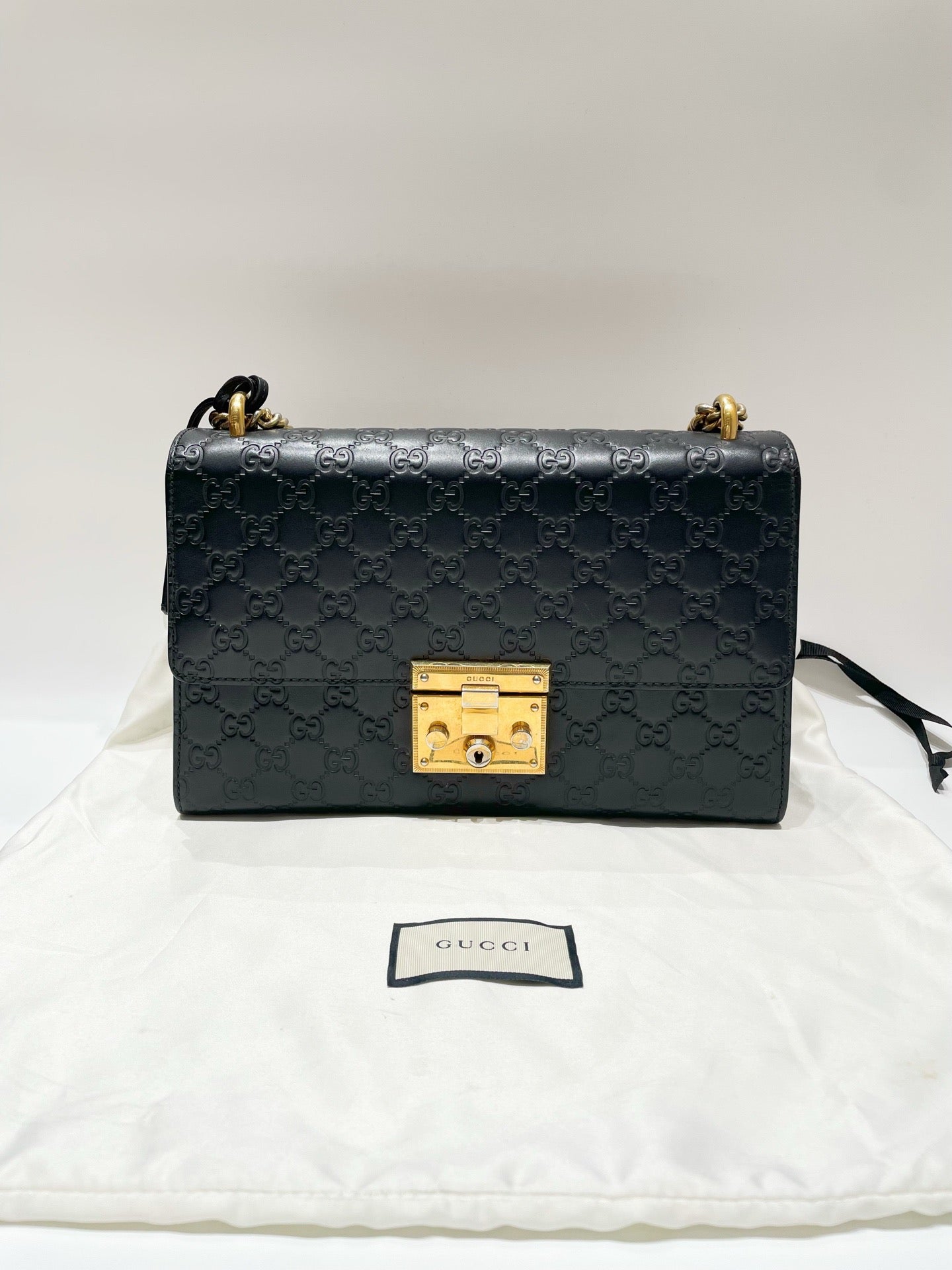 Gucci - Padlock - Leather - Black - (large)