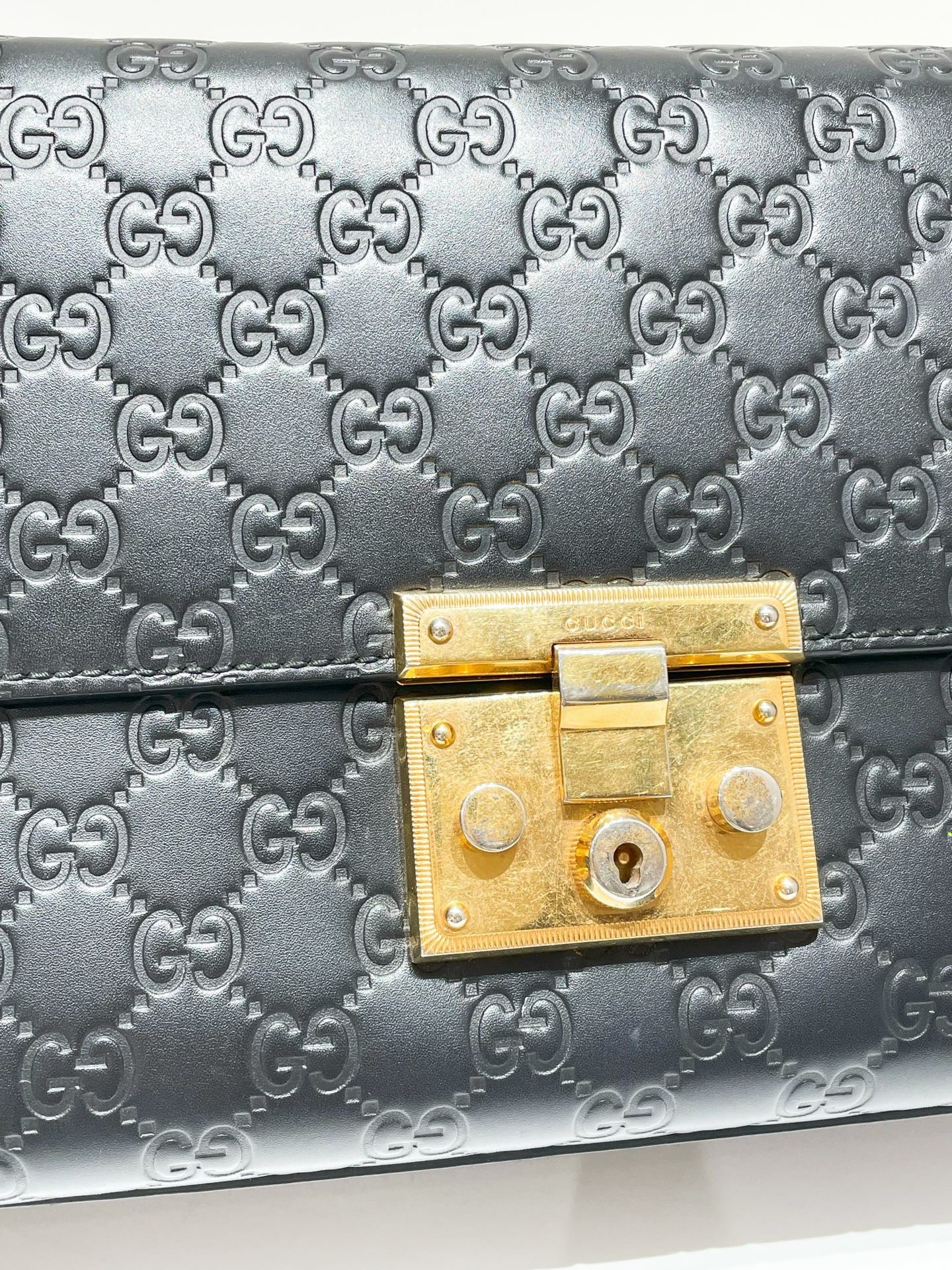 Gucci - Padlock - Leather - Black - (large)