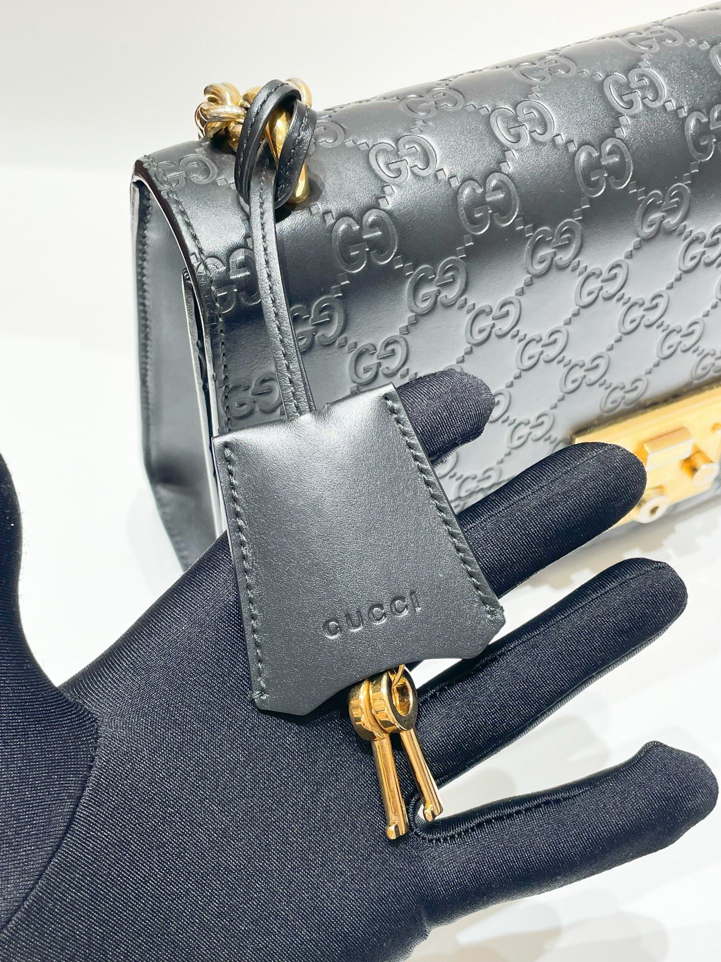 Gucci - Padlock - Leather - Black - (large)