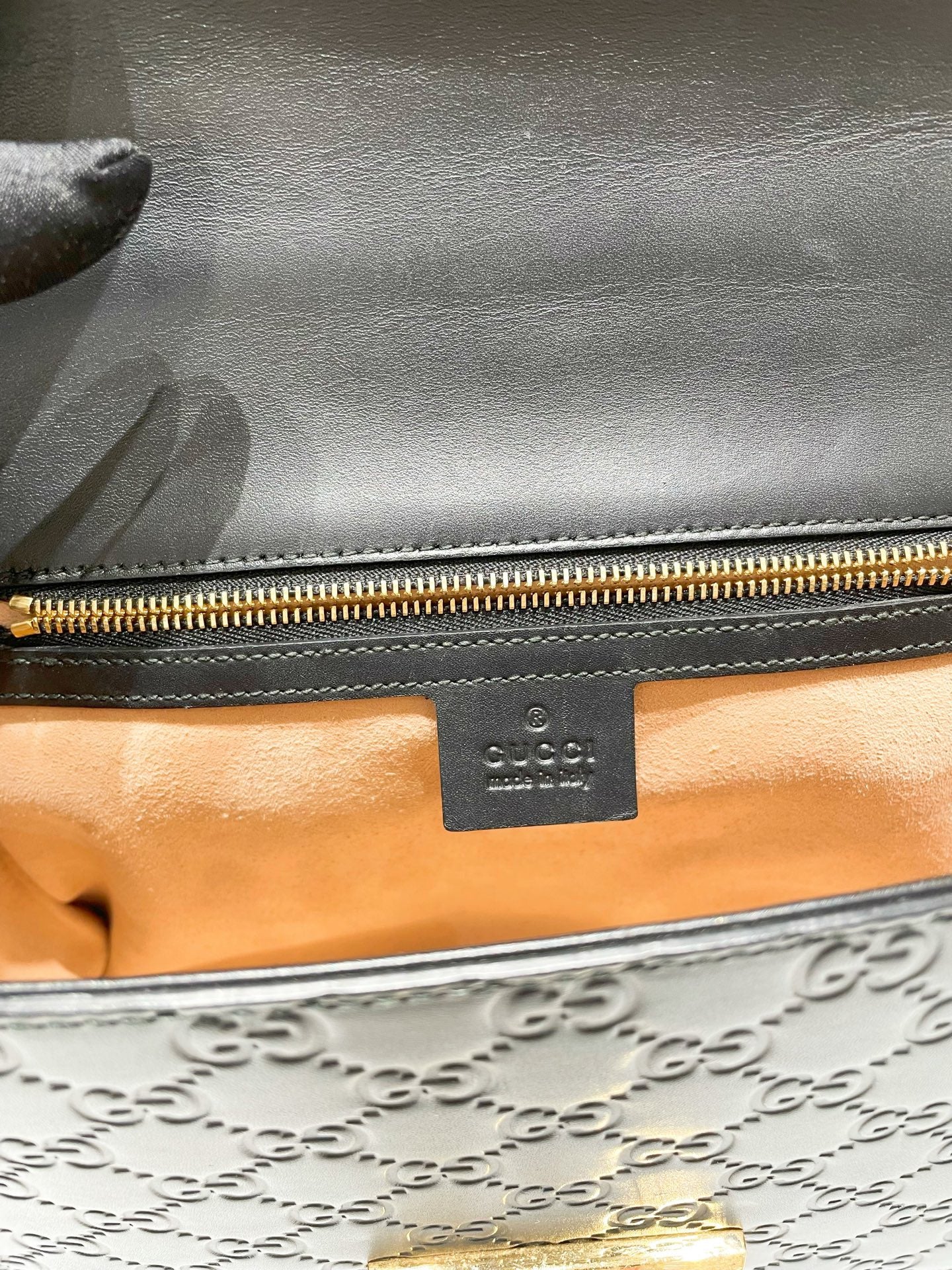 Gucci - Padlock - Leather - Black - (large)