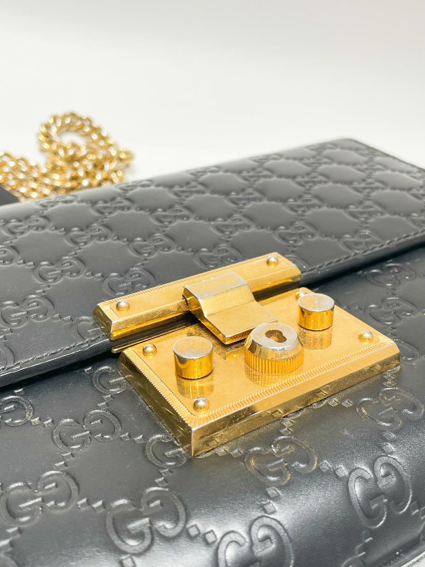 Gucci - Padlock - Leather - Black - (large)