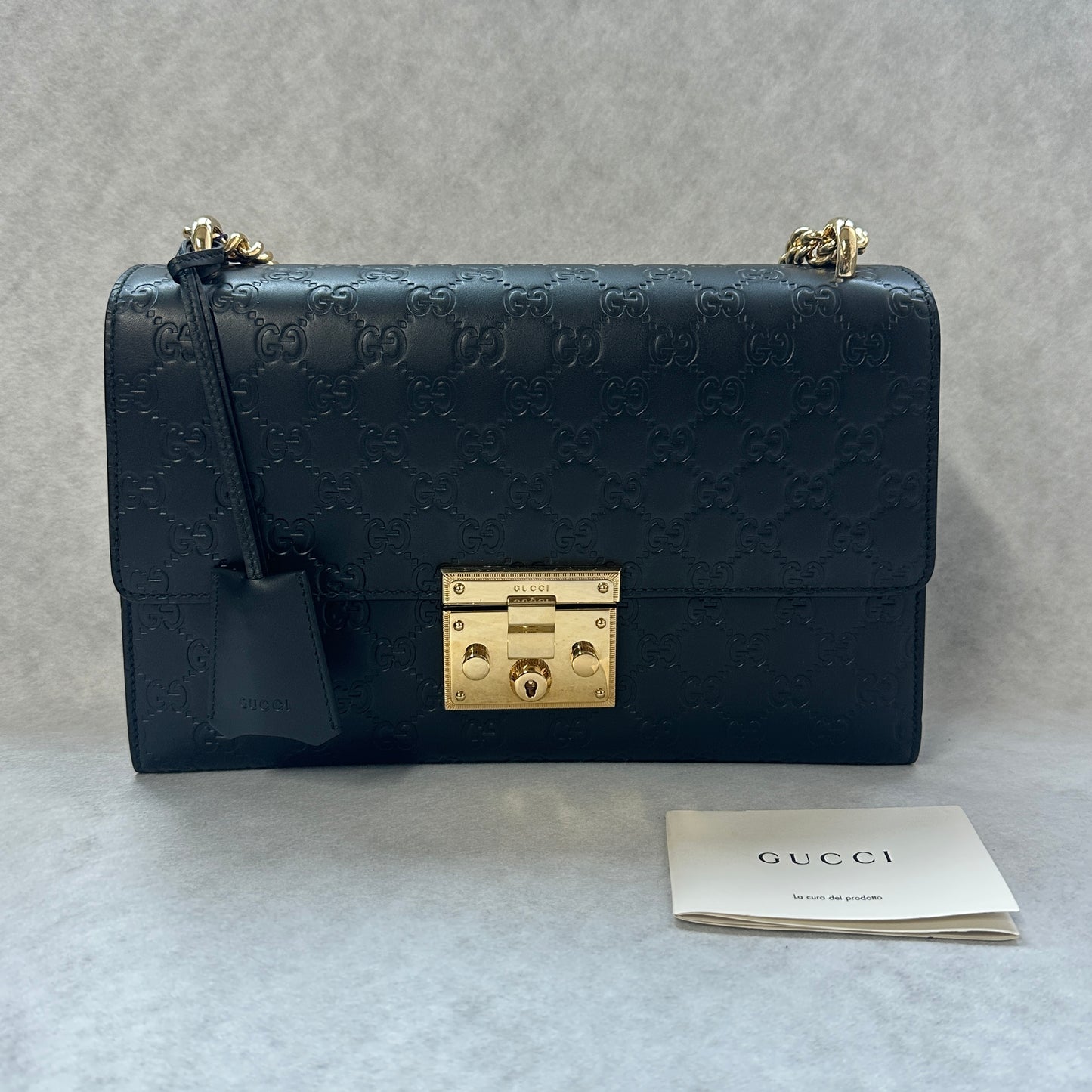Gucci - Padlock - Leather - Black - (medium)