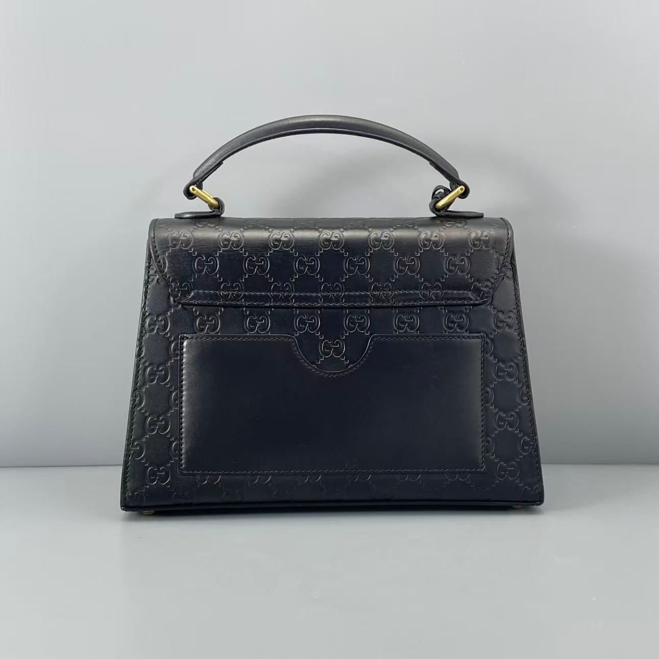 Gucci - Padlock - Leather - Black - (Medium)