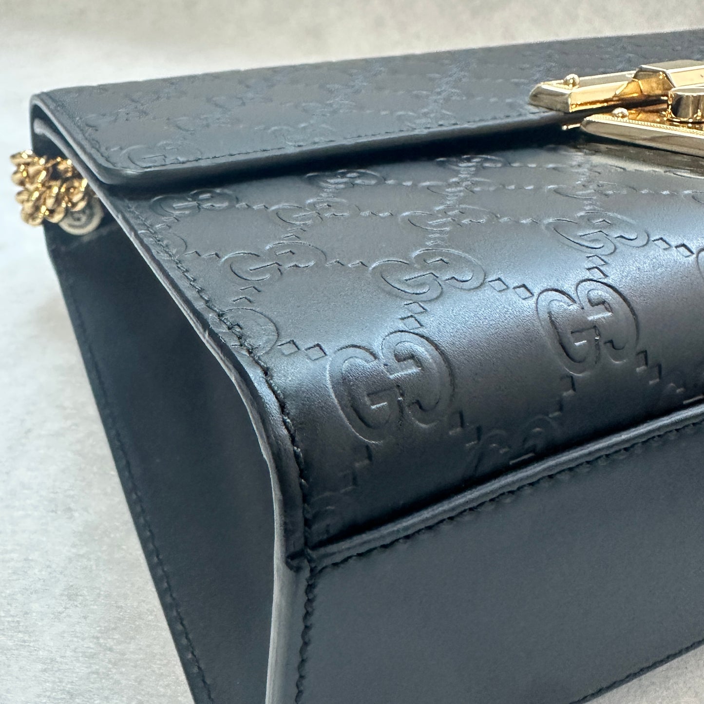 Gucci - Padlock - Leather - Black - (medium)