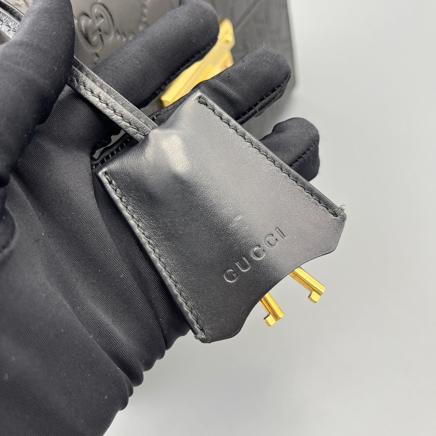 Gucci - Padlock - Leather - Black - (Medium)