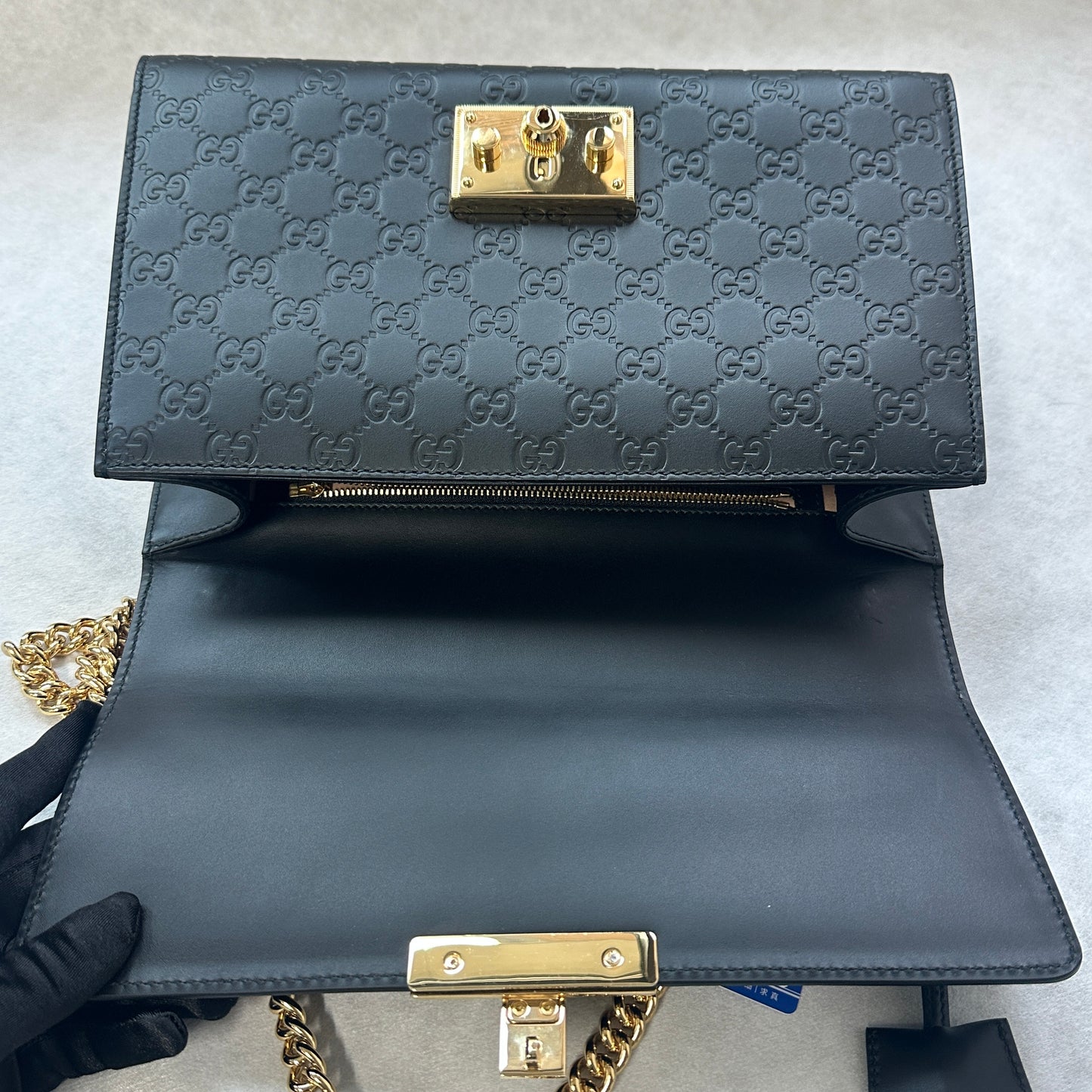 Gucci - Padlock - Leather - Black - (medium)