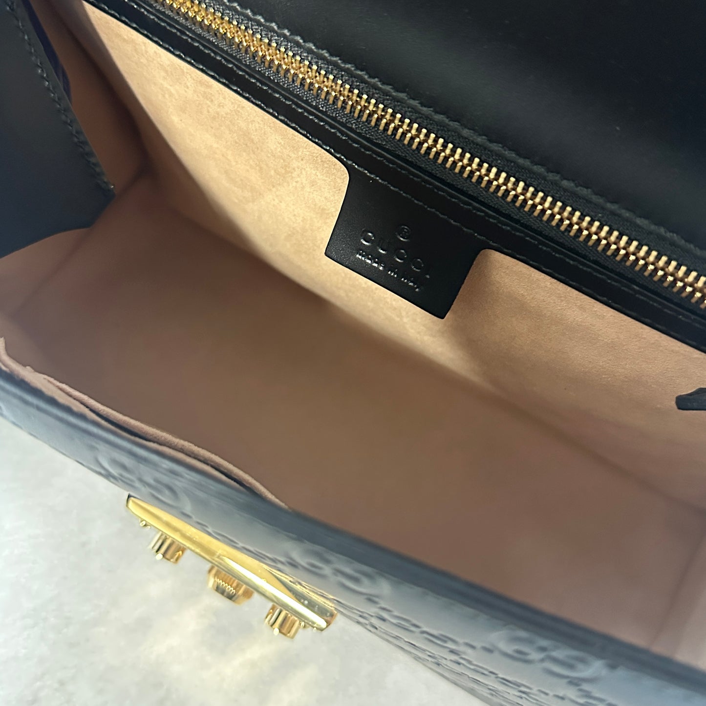 Gucci - Padlock - Leather - Black - (medium)