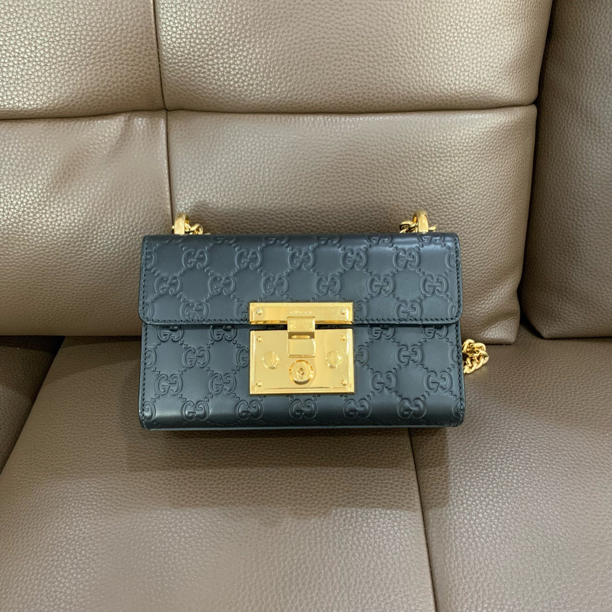 Gucci - Padlock - Leather - Black - (small)