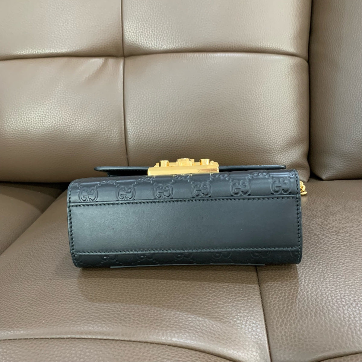 Gucci - Padlock - Leather - Black - (small)