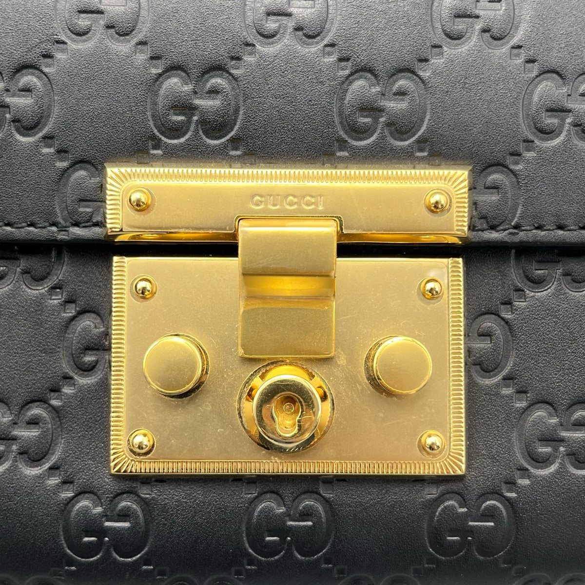 Gucci - Padlock - Leather - Black - (small)