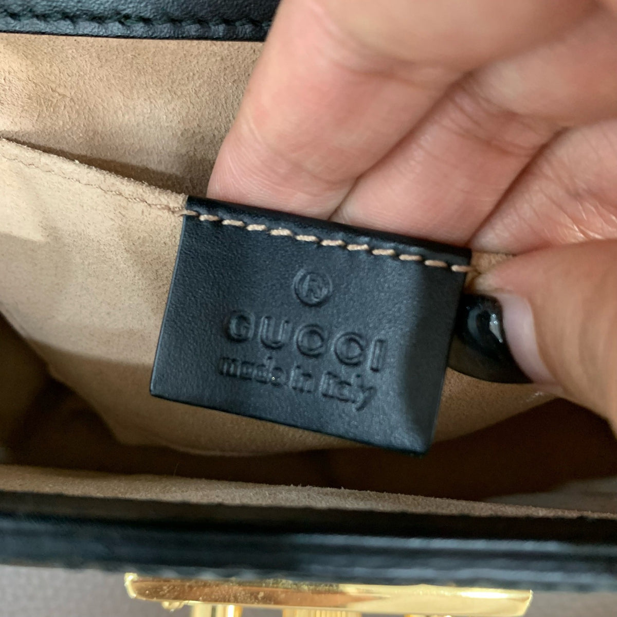 Gucci - Padlock - Leather - Black - (small)