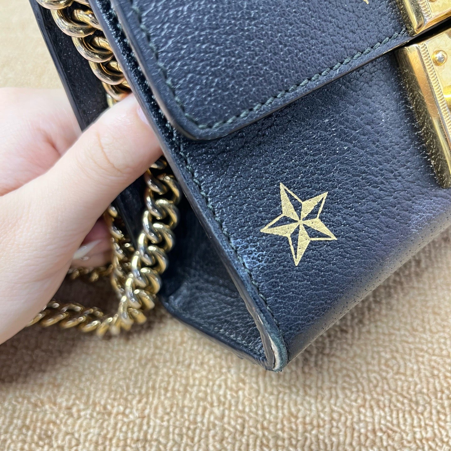 Gucci - Padlock - Leather - Black - (small)