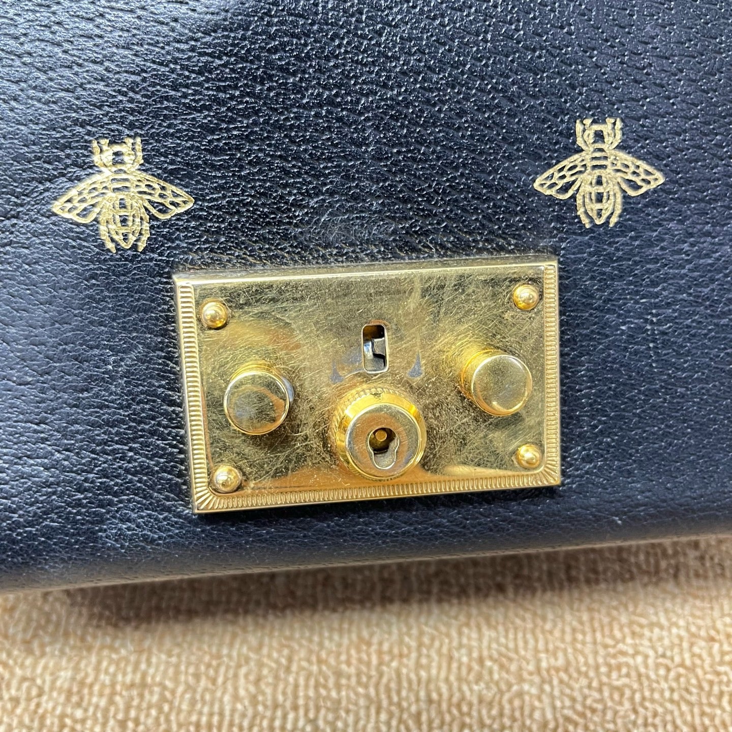 Gucci - Padlock - Leather - Black - (small)