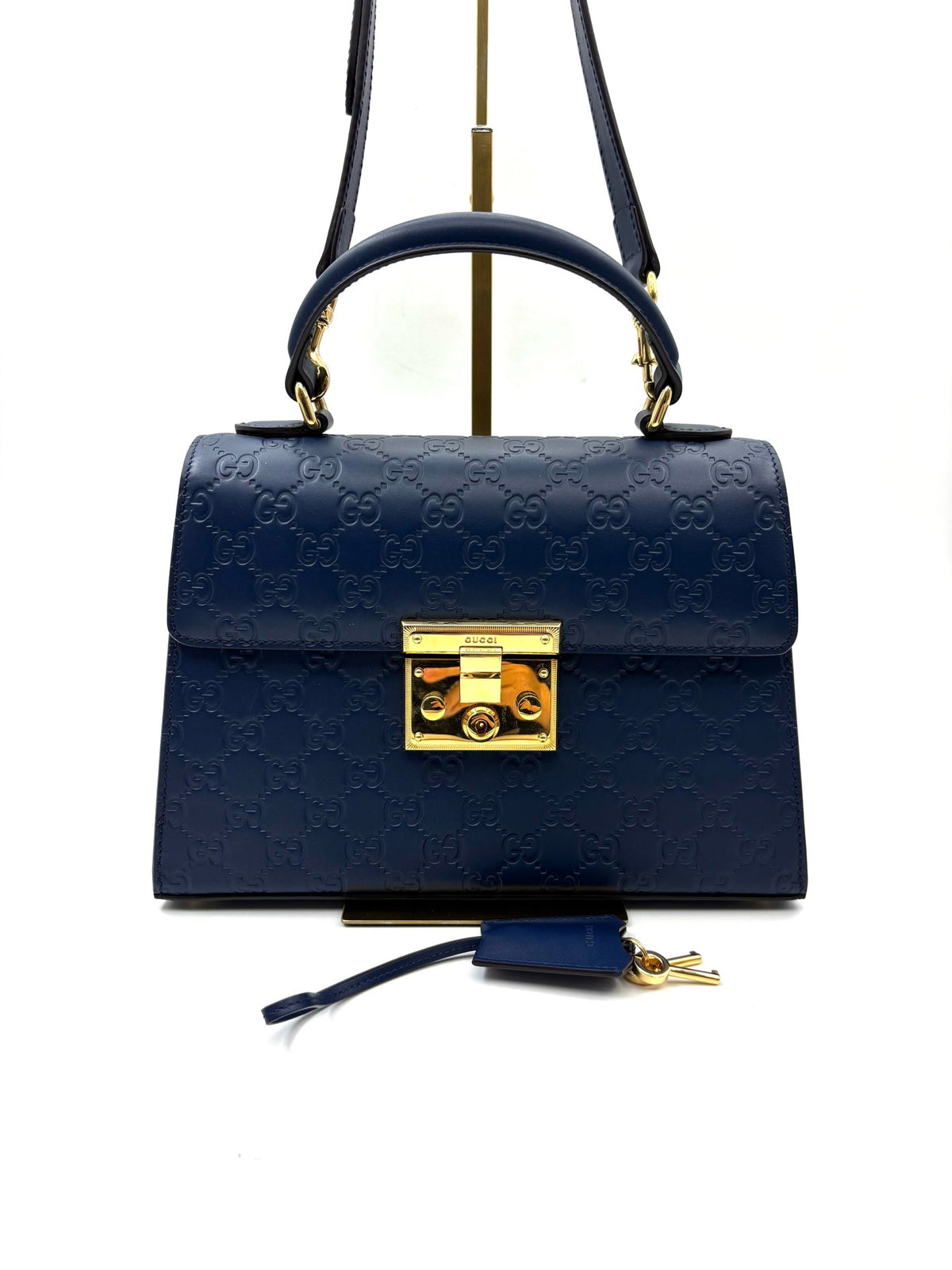 Gucci - Padlock - Leather - Blue - (small)
