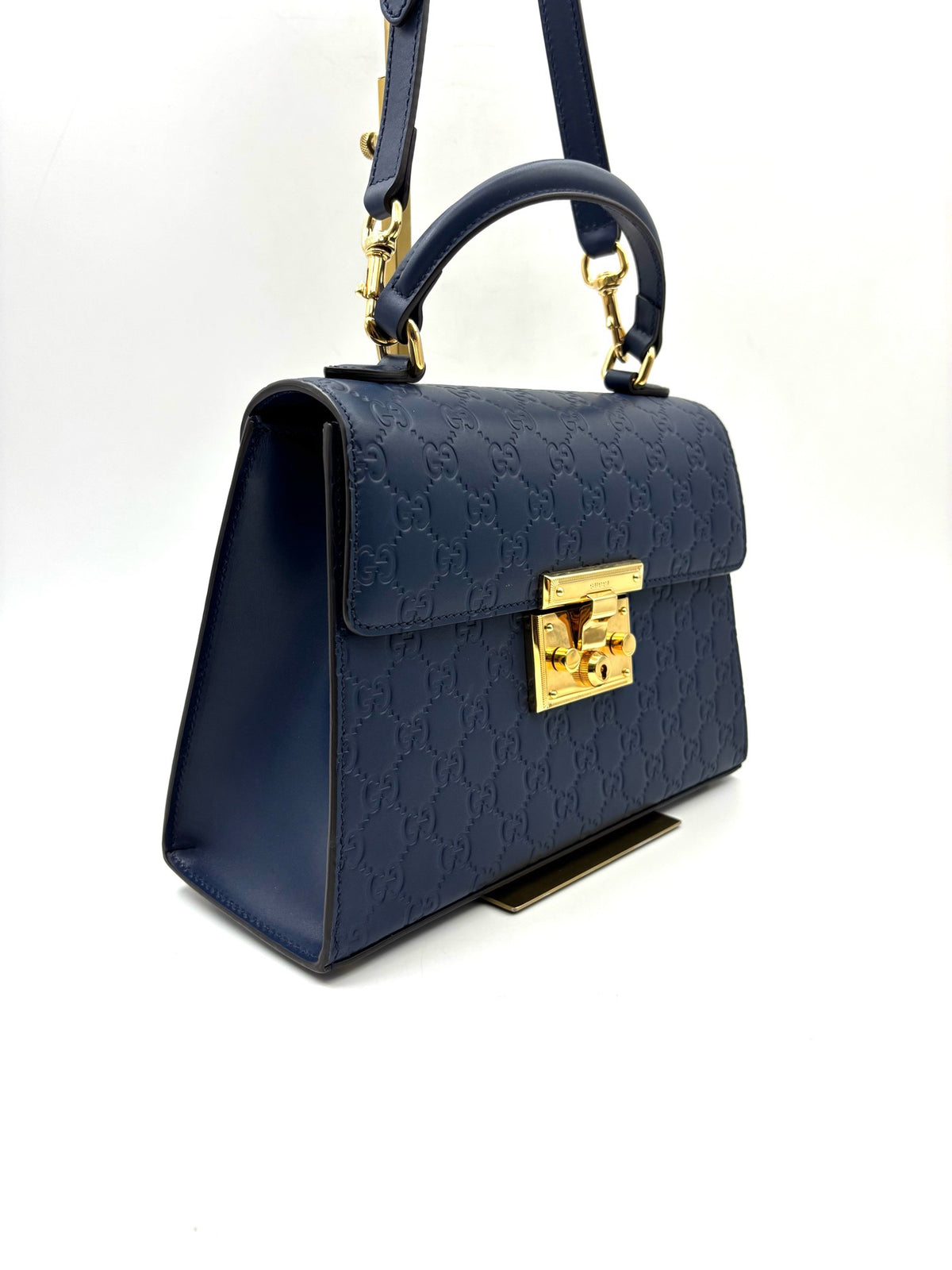 Gucci - Padlock - Leather - Blue - (small)