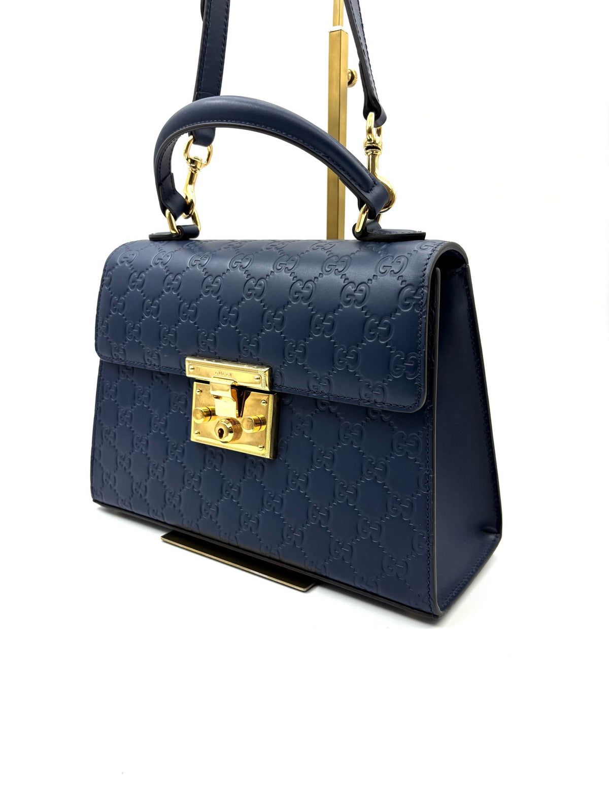 Gucci - Padlock - Leather - Blue - (small)