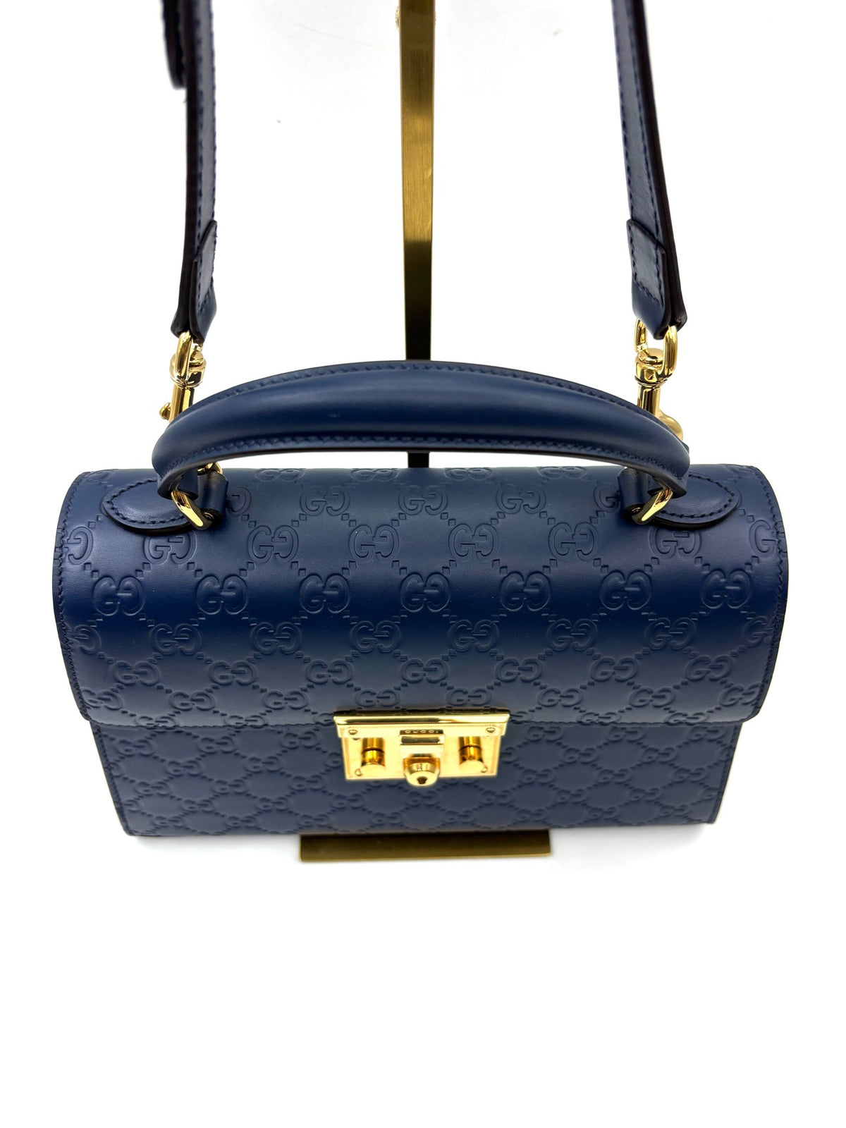 Gucci - Padlock - Leather - Blue - (small)