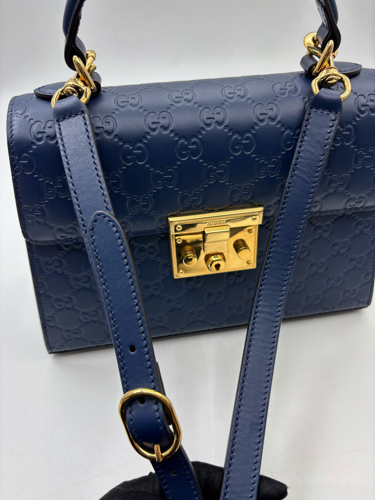 Gucci - Padlock - Leather - Blue - (small)