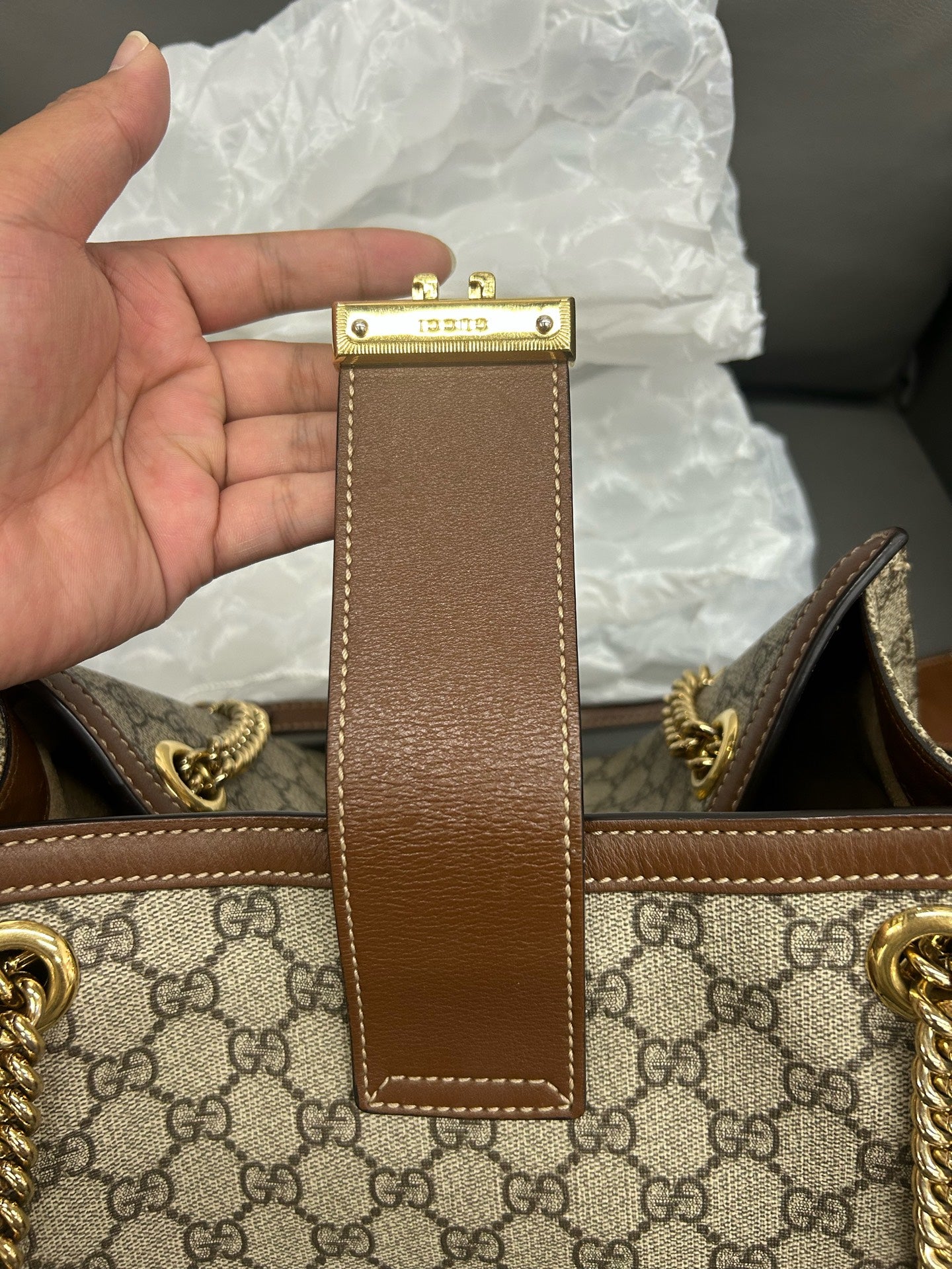 Gucci - Padlock - Leather - Brown - (medium)