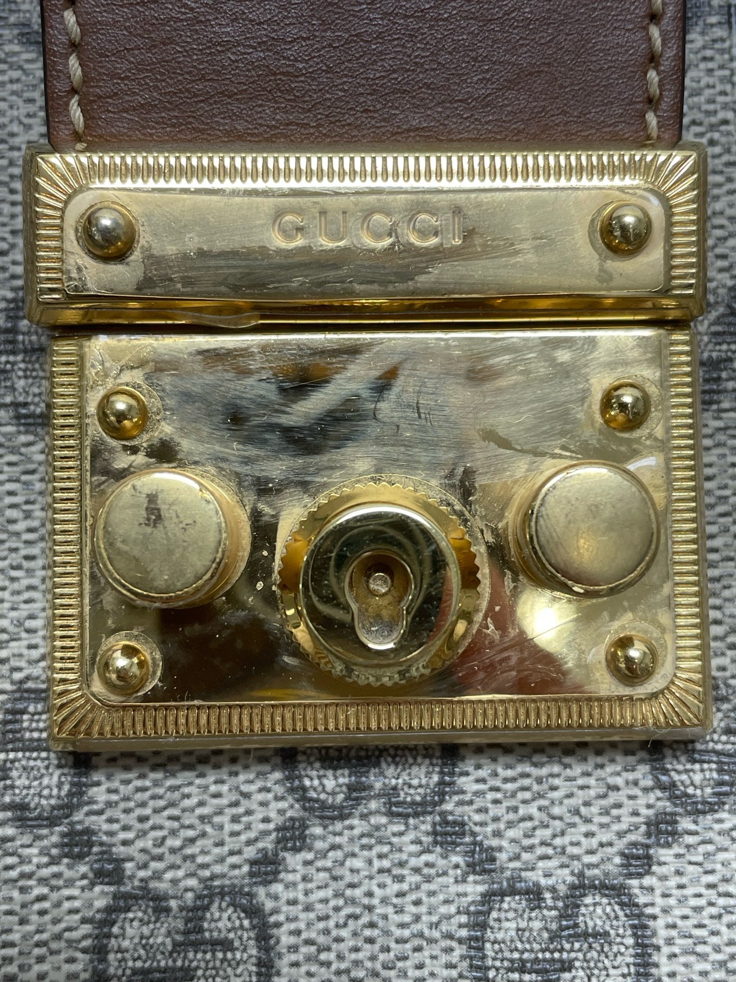 Gucci - Padlock - Leather - Brown - (small)