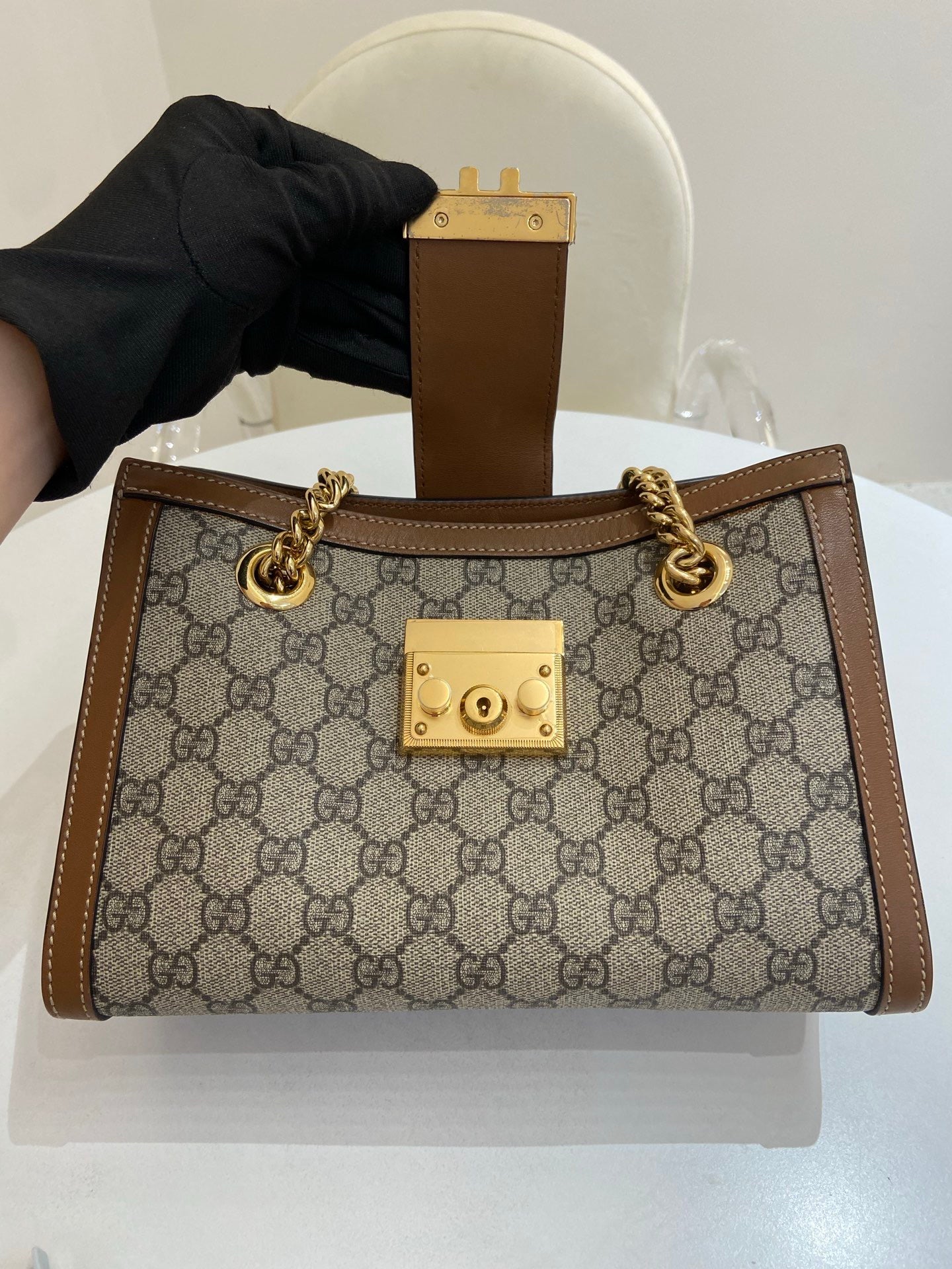 Gucci - Padlock - Leather - Brown - (small)