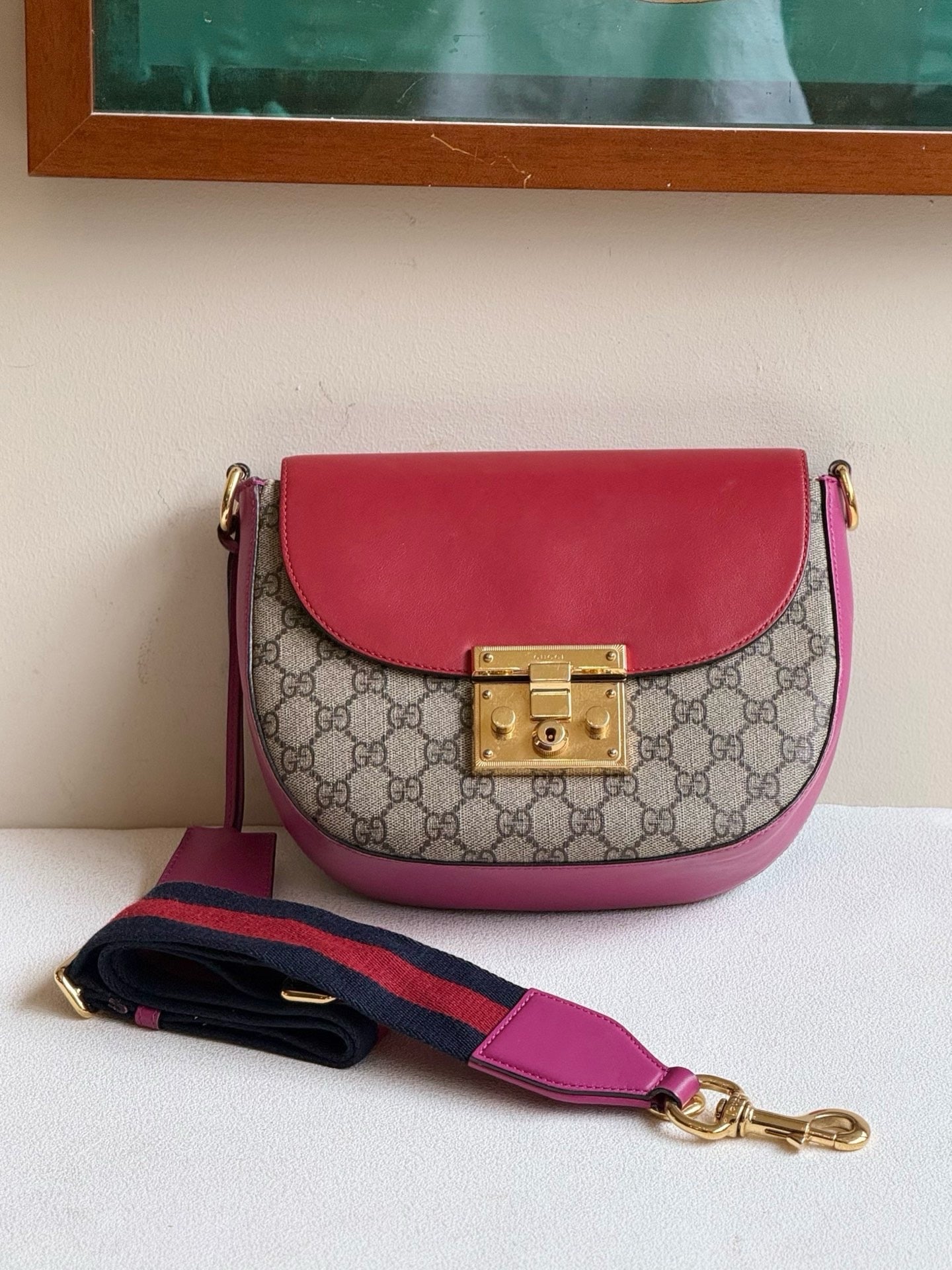 Gucci - Padlock - Leather - Multicolour - (small)