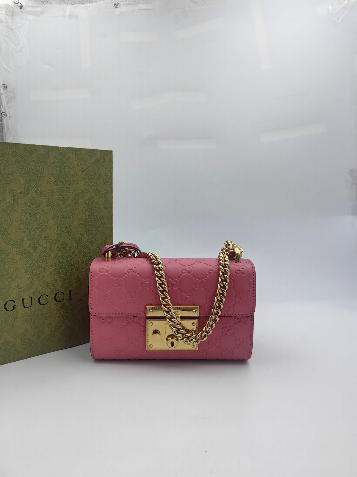 Gucci - Padlock - Leather - Pink - (small)