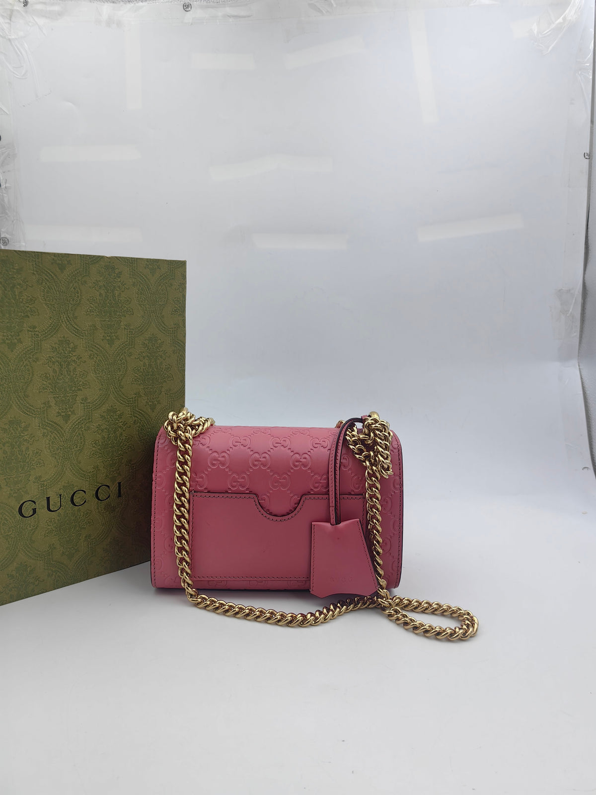 Gucci - Padlock - Leather - Pink - (small)