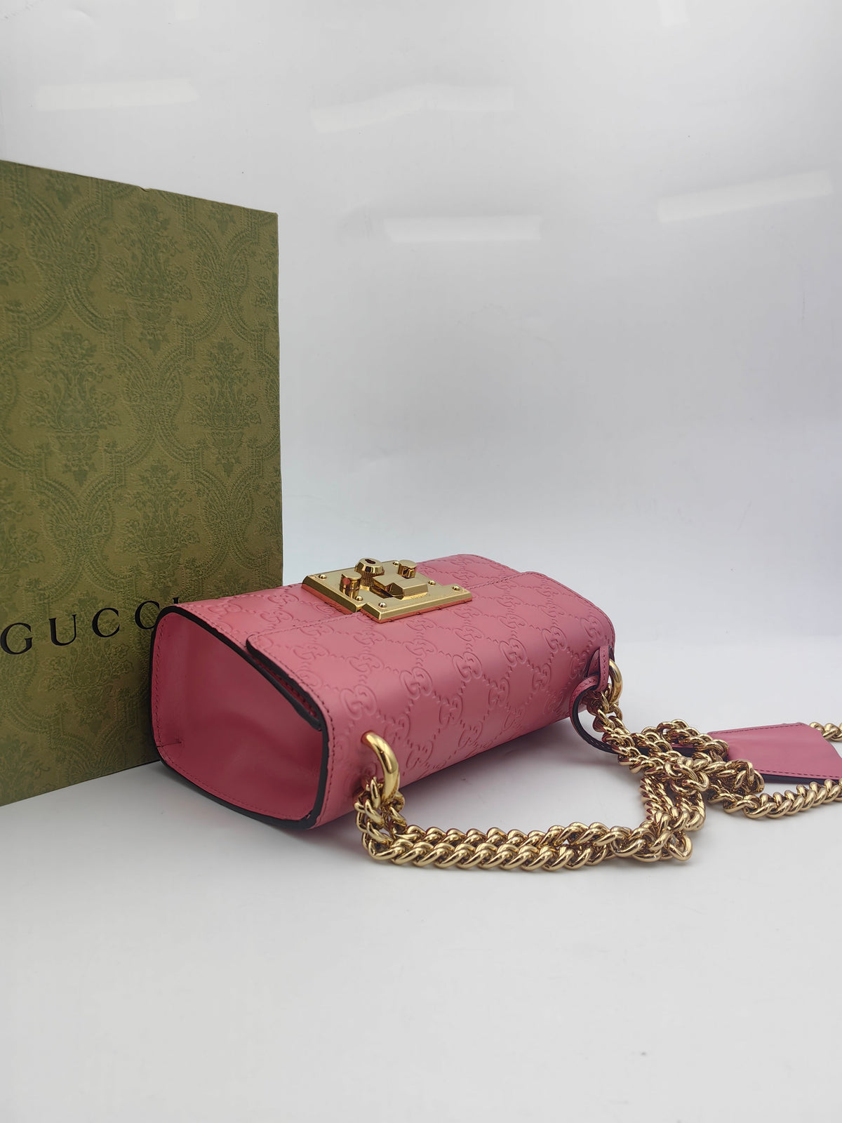 Gucci - Padlock - Leather - Pink - (small)