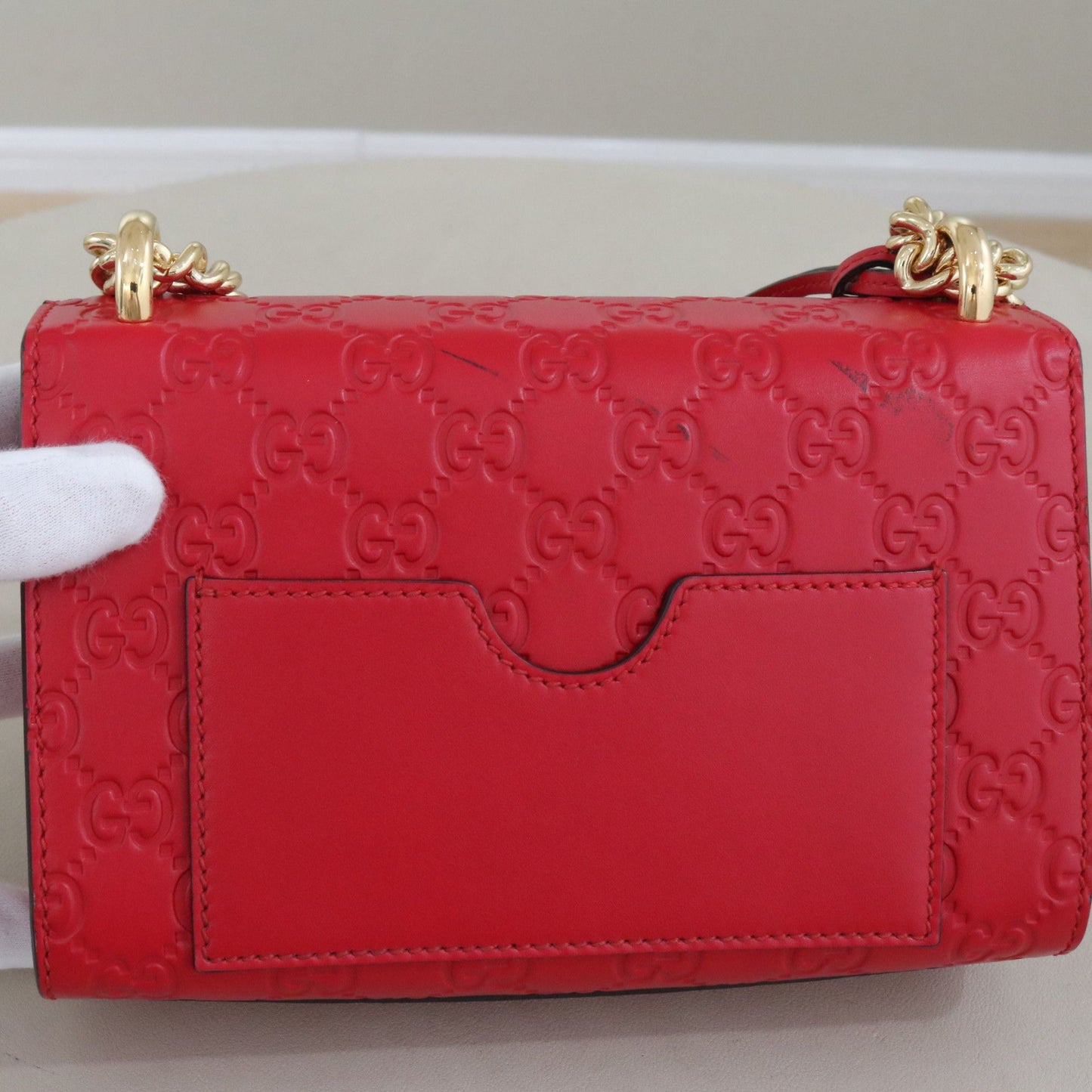 Gucci - Padlock - Leather - Red - (mini)