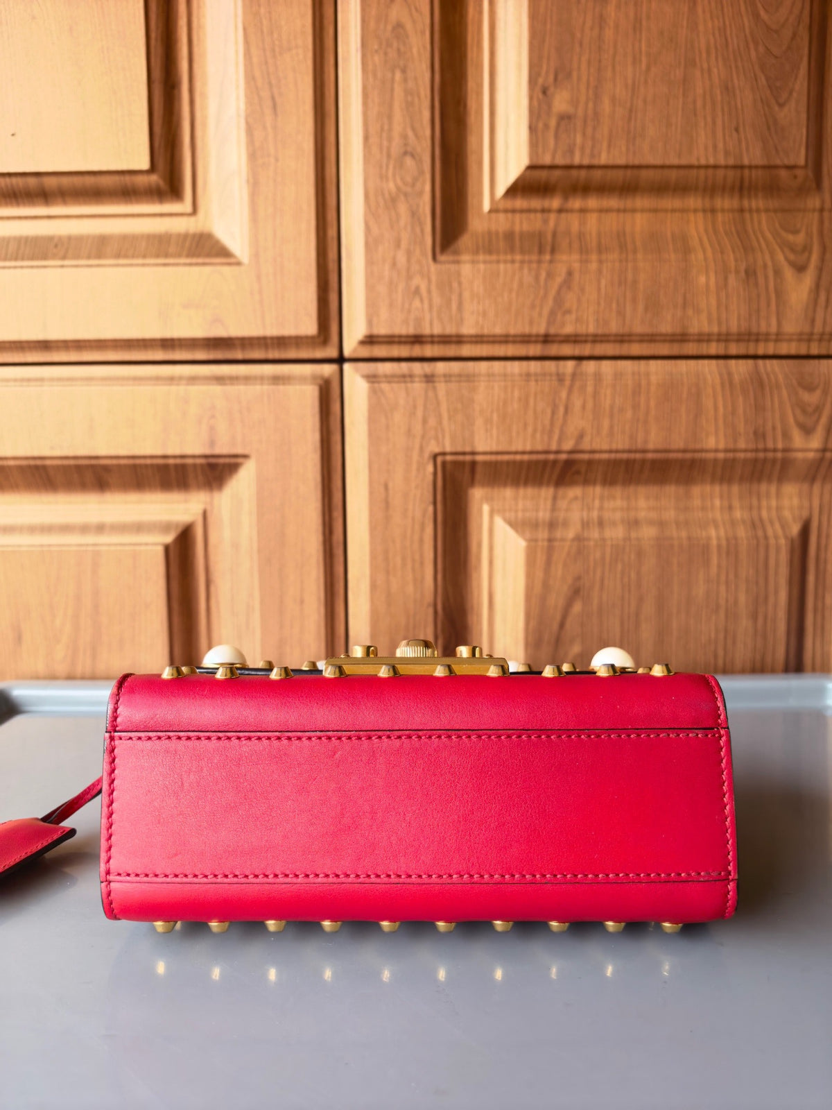 Gucci - Padlock - Leather - Red - (mini)