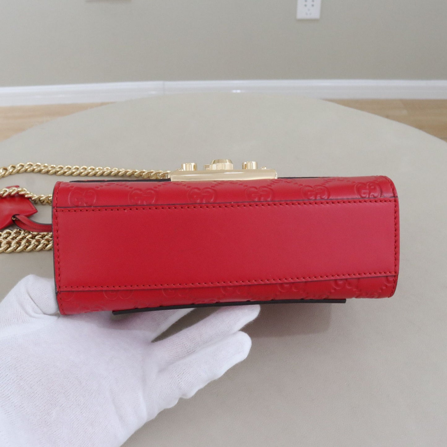 Gucci - Padlock - Leather - Red - (mini)