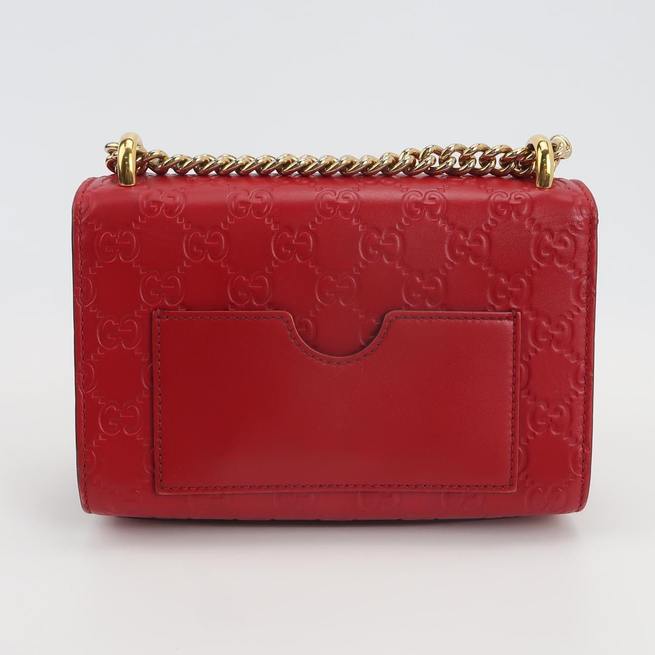 Gucci - Padlock - Leather - Red - (mini)