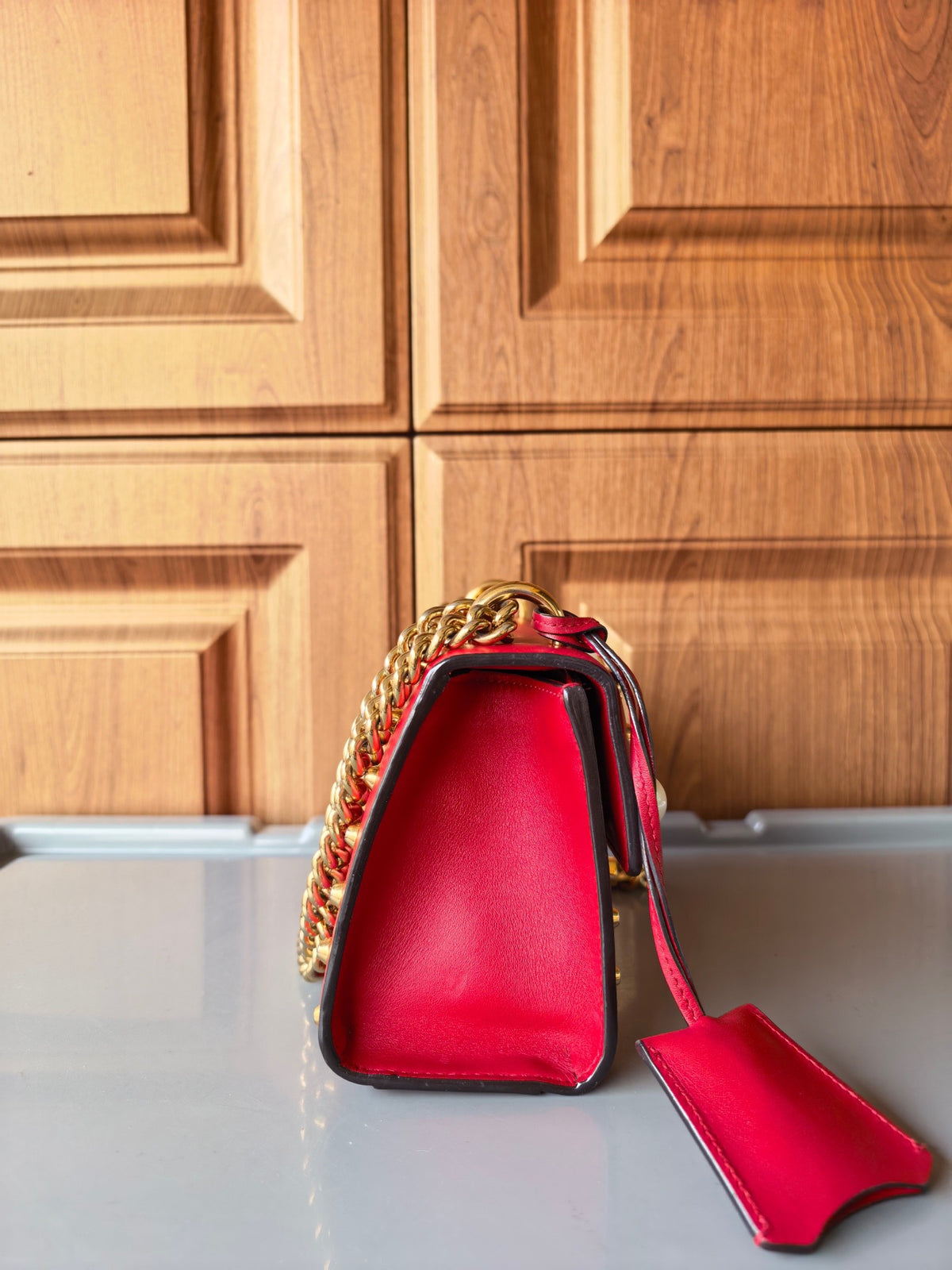 Gucci - Padlock - Leather - Red - (mini)
