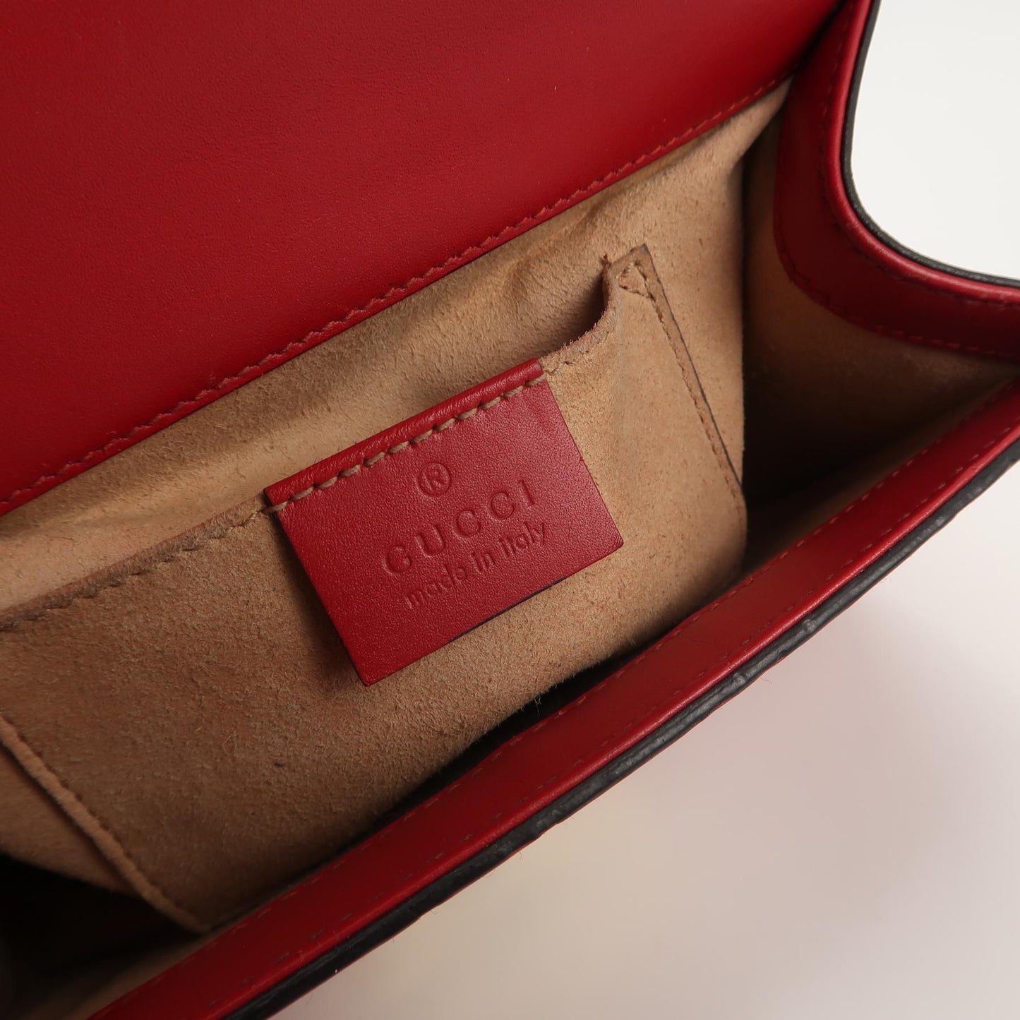 Gucci - Padlock - Leather - Red - (mini)