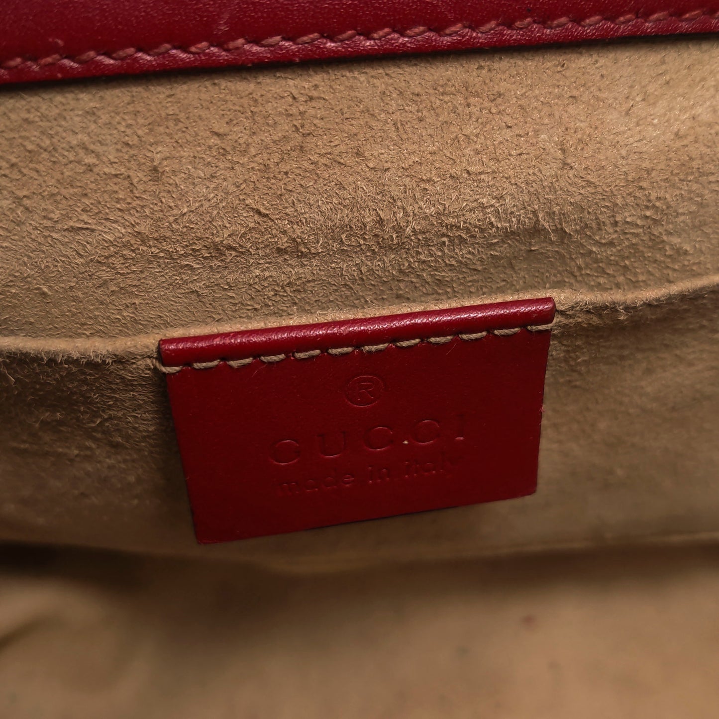 Gucci - Padlock - Leather - Red - (mini)