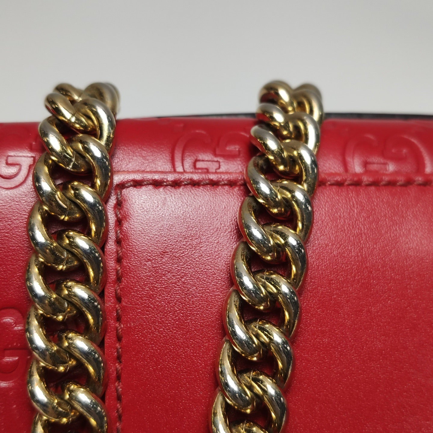 Gucci - Padlock - Leather - Red - (mini)