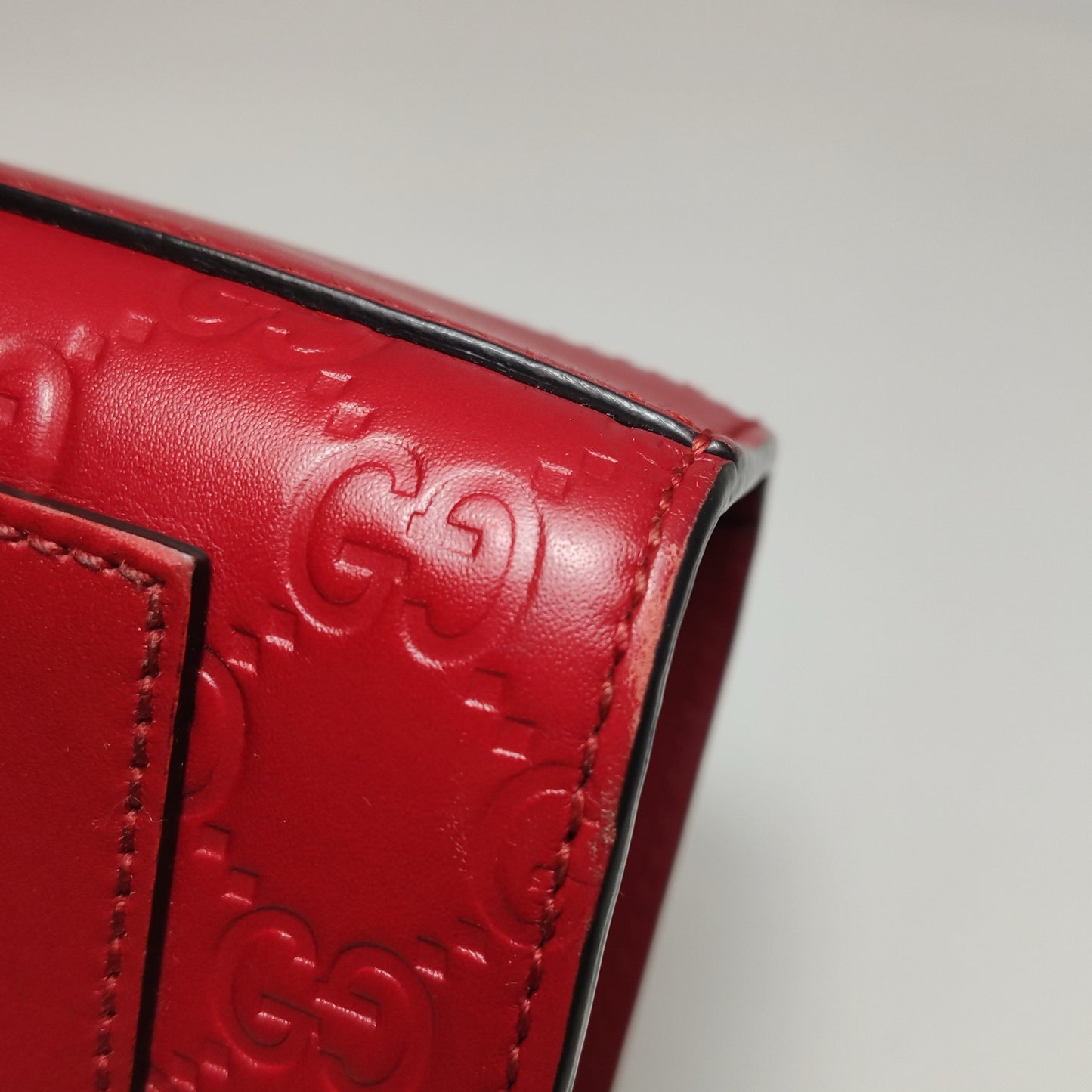 Gucci - Padlock - Leather - Red - (mini)