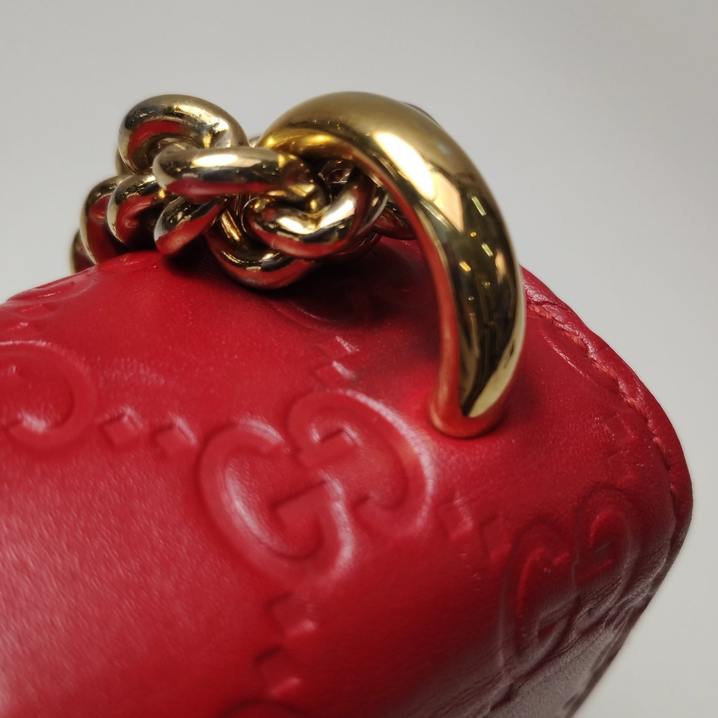 Gucci - Padlock - Leather - Red - (mini)