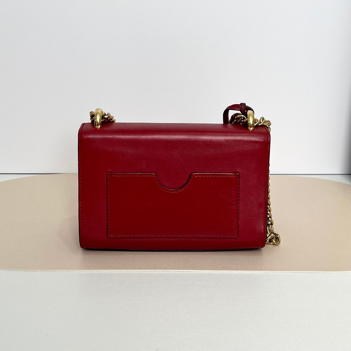 Gucci - Padlock - Leather - Red - (Small)