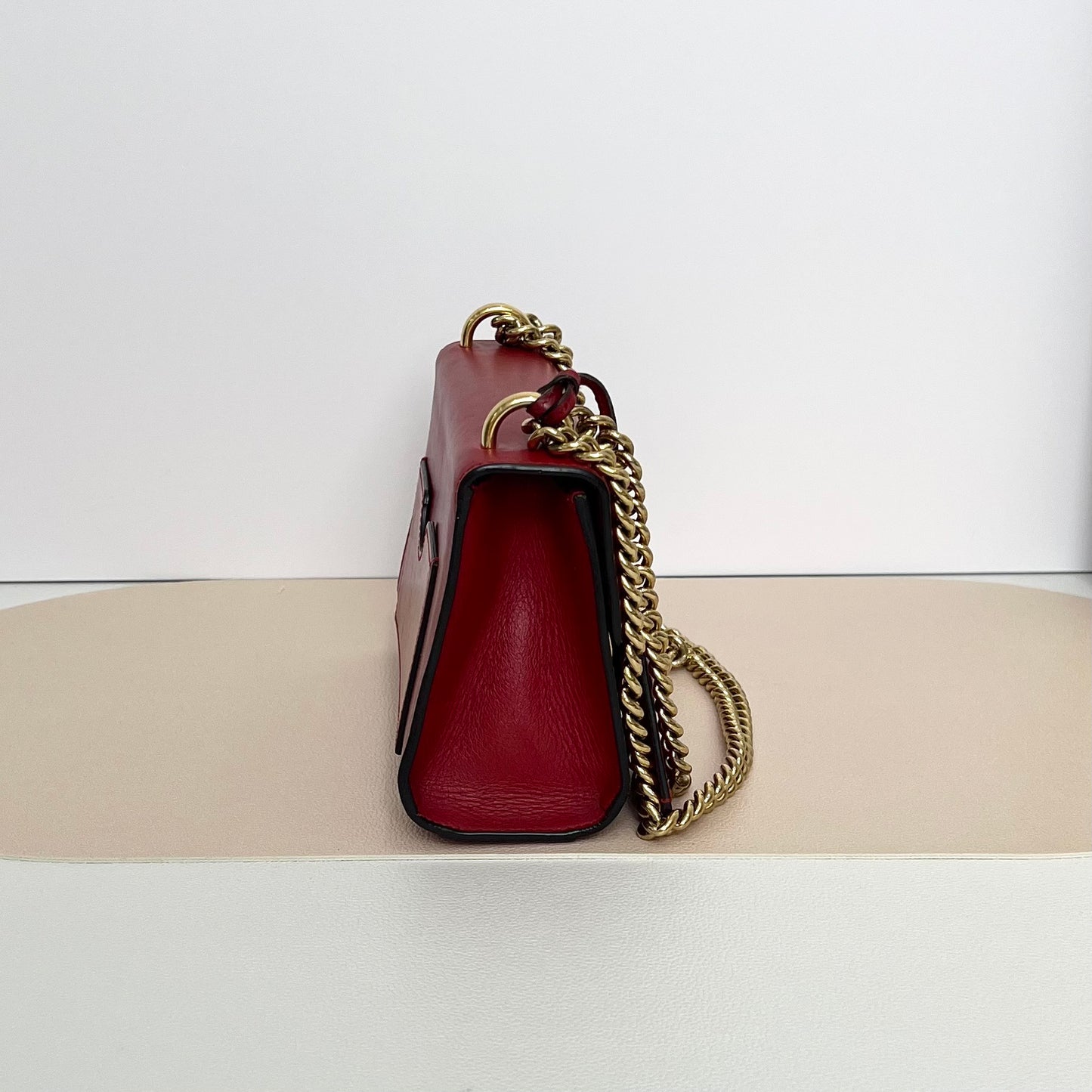 Gucci - Padlock - Leather - Red - (Small)