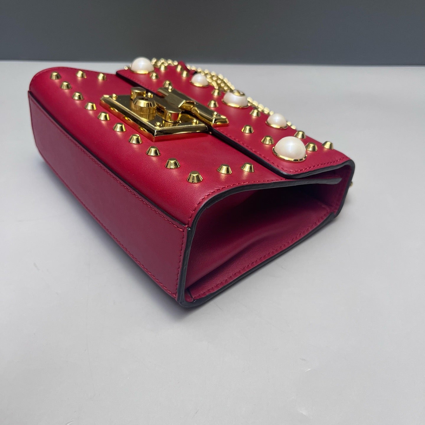 Gucci - Padlock - Leather - Red - (small)