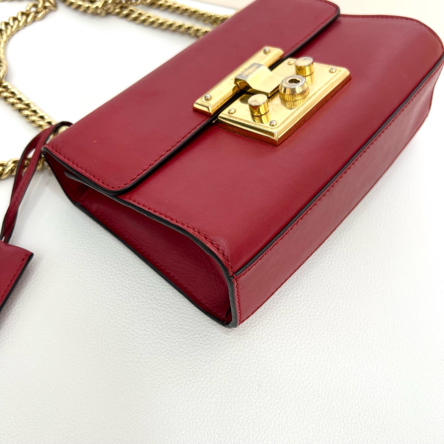 Gucci - Padlock - Leather - Red - (Small)