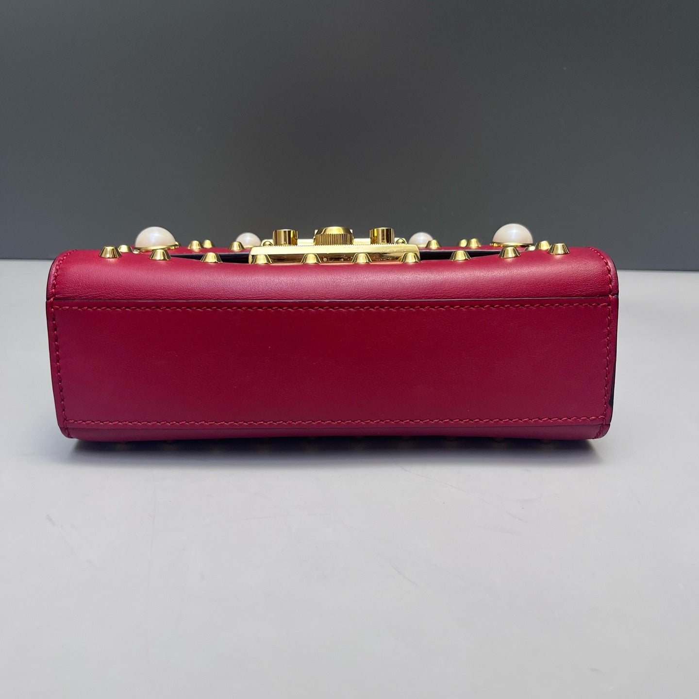 Gucci - Padlock - Leather - Red - (small)