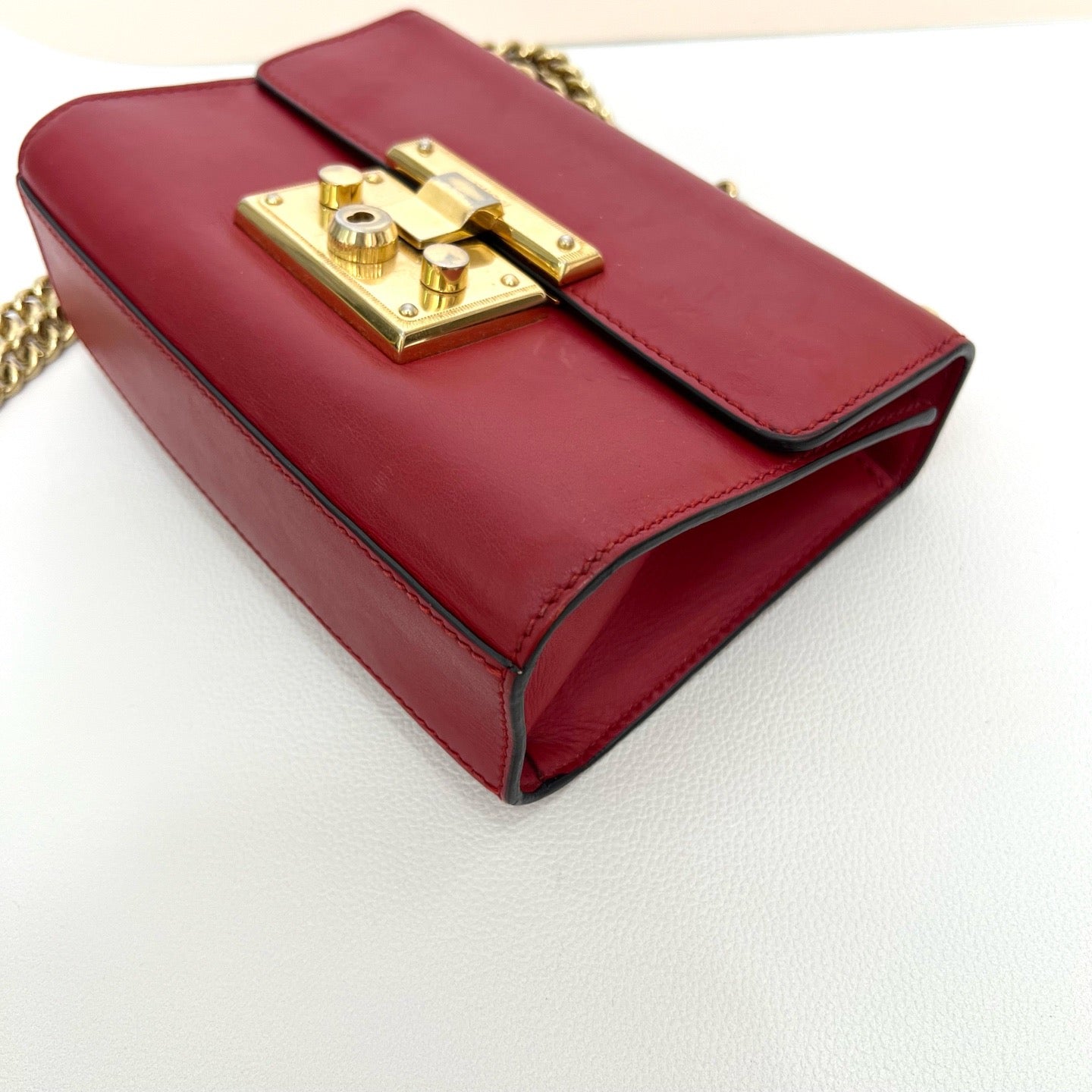 Gucci - Padlock - Leather - Red - (Small)