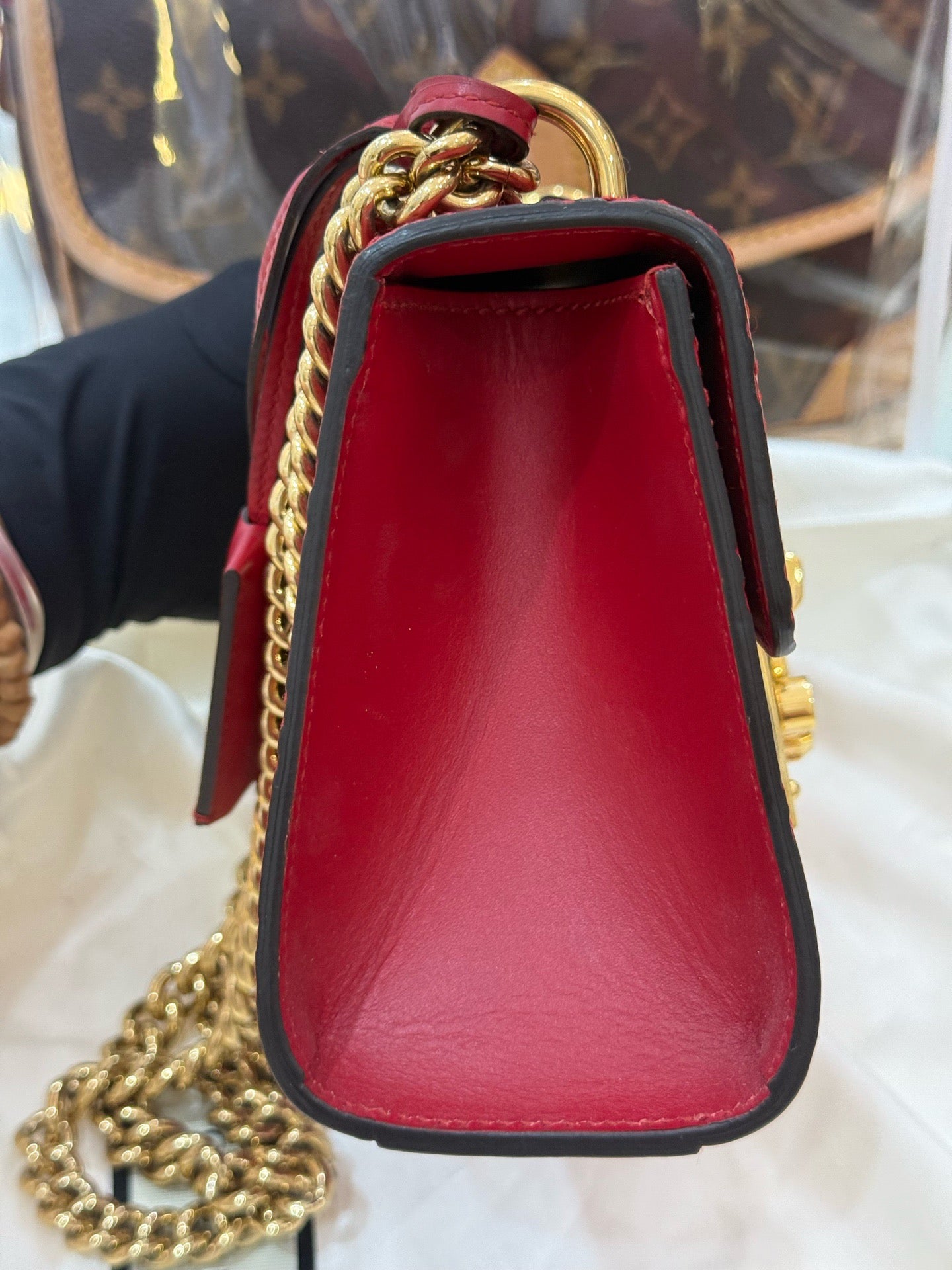 Gucci - Padlock - Leather - Red - (small)